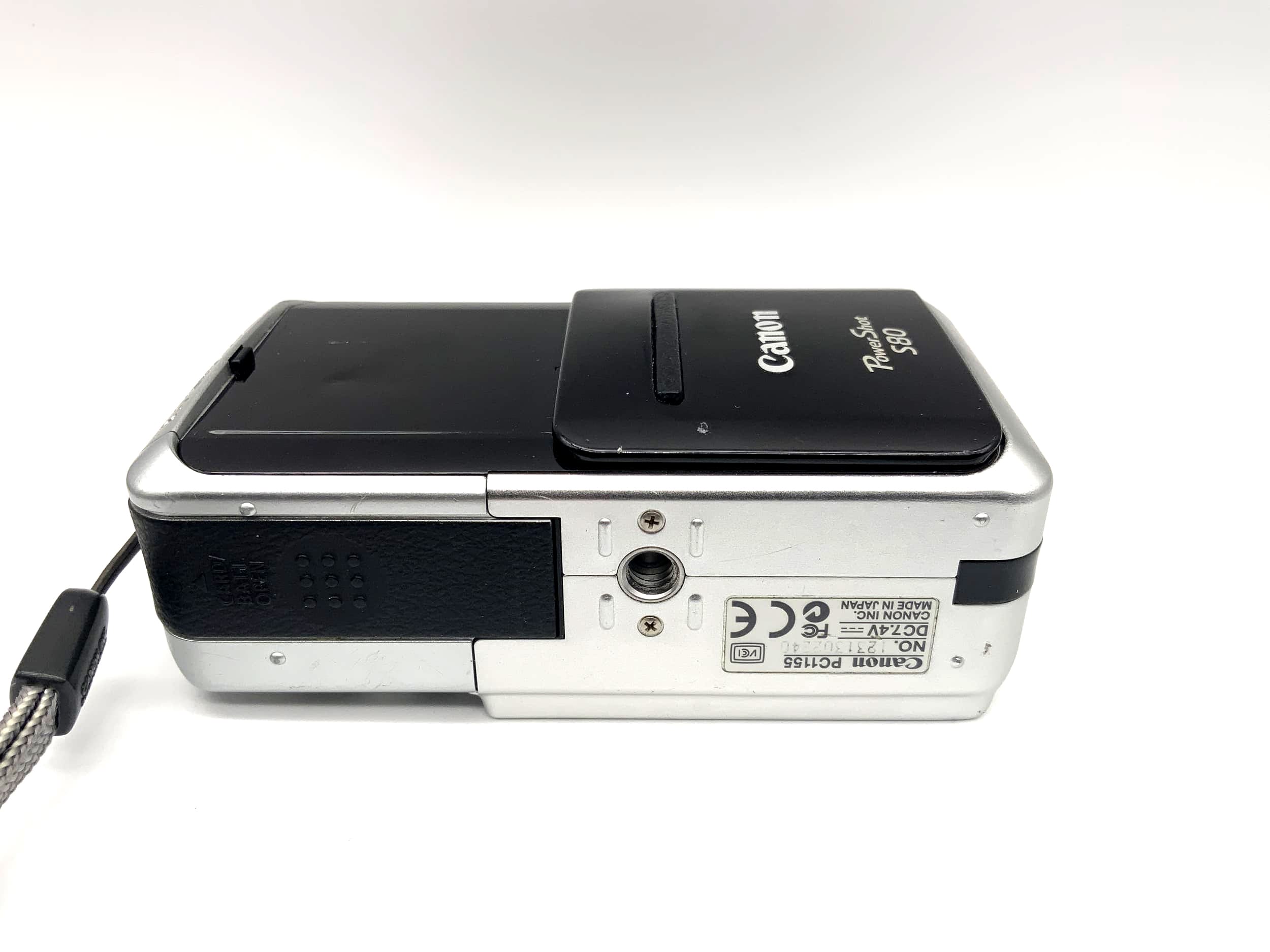 Canon PowerShot S80 avec objectif zoom 3,6x 5,8-20,7 mm f/2,8-5,3 8 MP, autofocus IA
