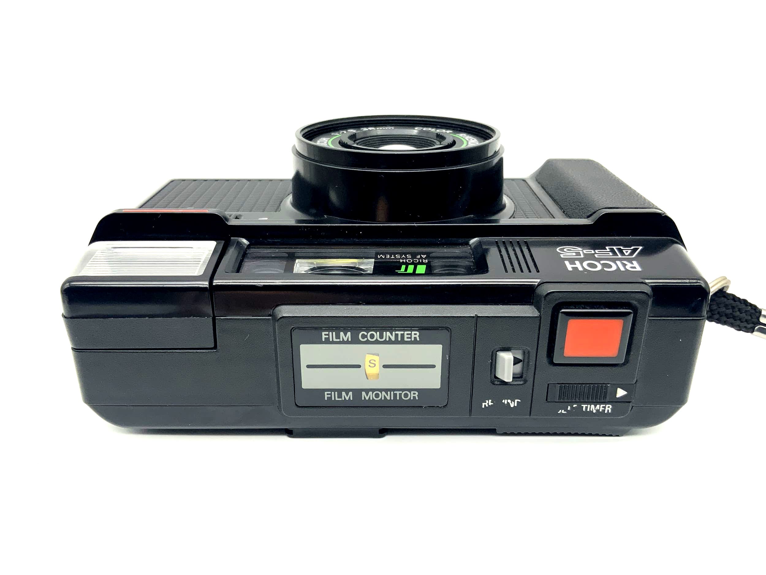 Ricoh AF-5 Point&amp;Shoot avec objectif couleur Rikenon 1:2.8 38 mm, appareil photo argentique 35 mm