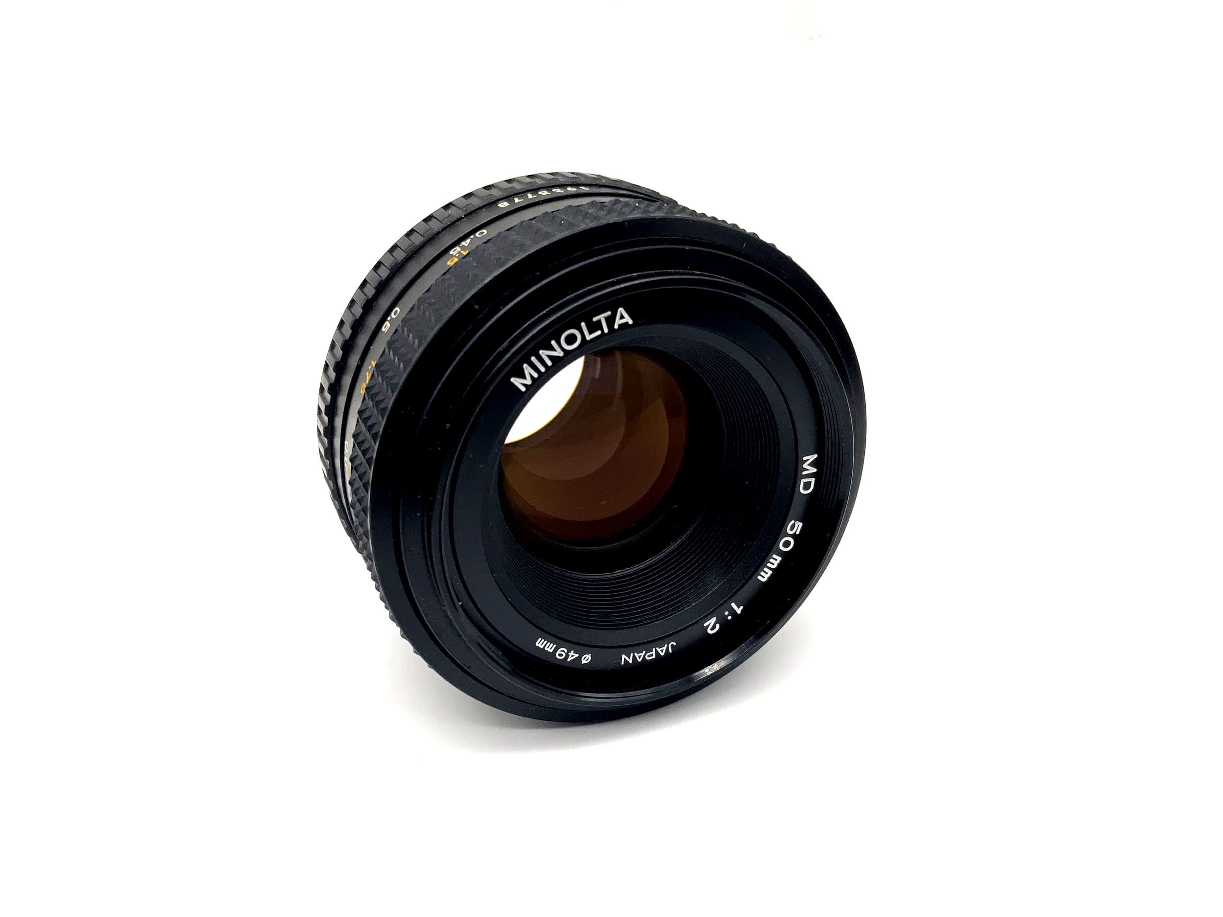 Objectif Minolta 50 mm f/2 pour appareil photo (Minolta MD)