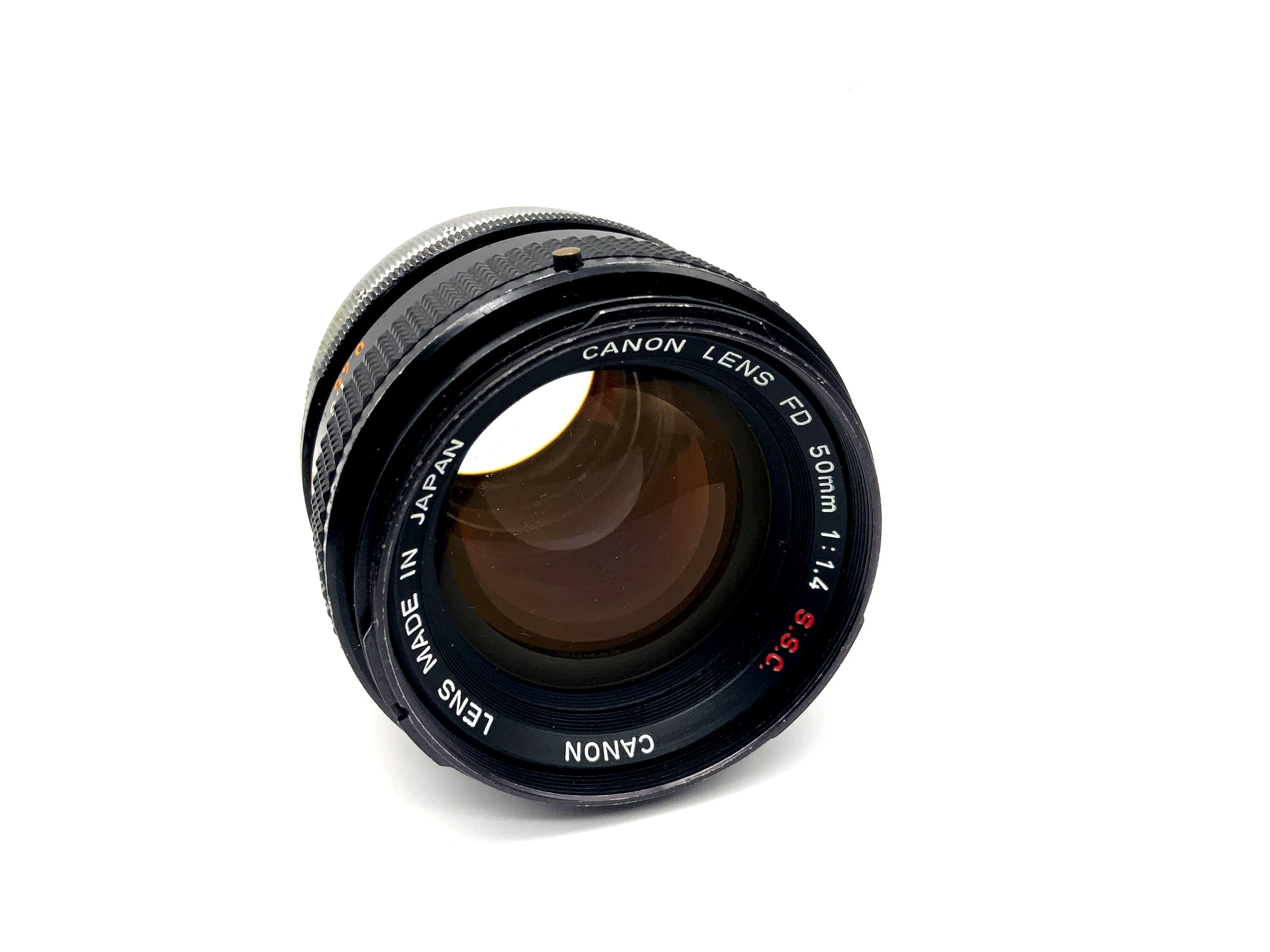 Objectif Canon 50 mm f/1.4 FD SSC Bokeh pour appareil photo (Canon FD)