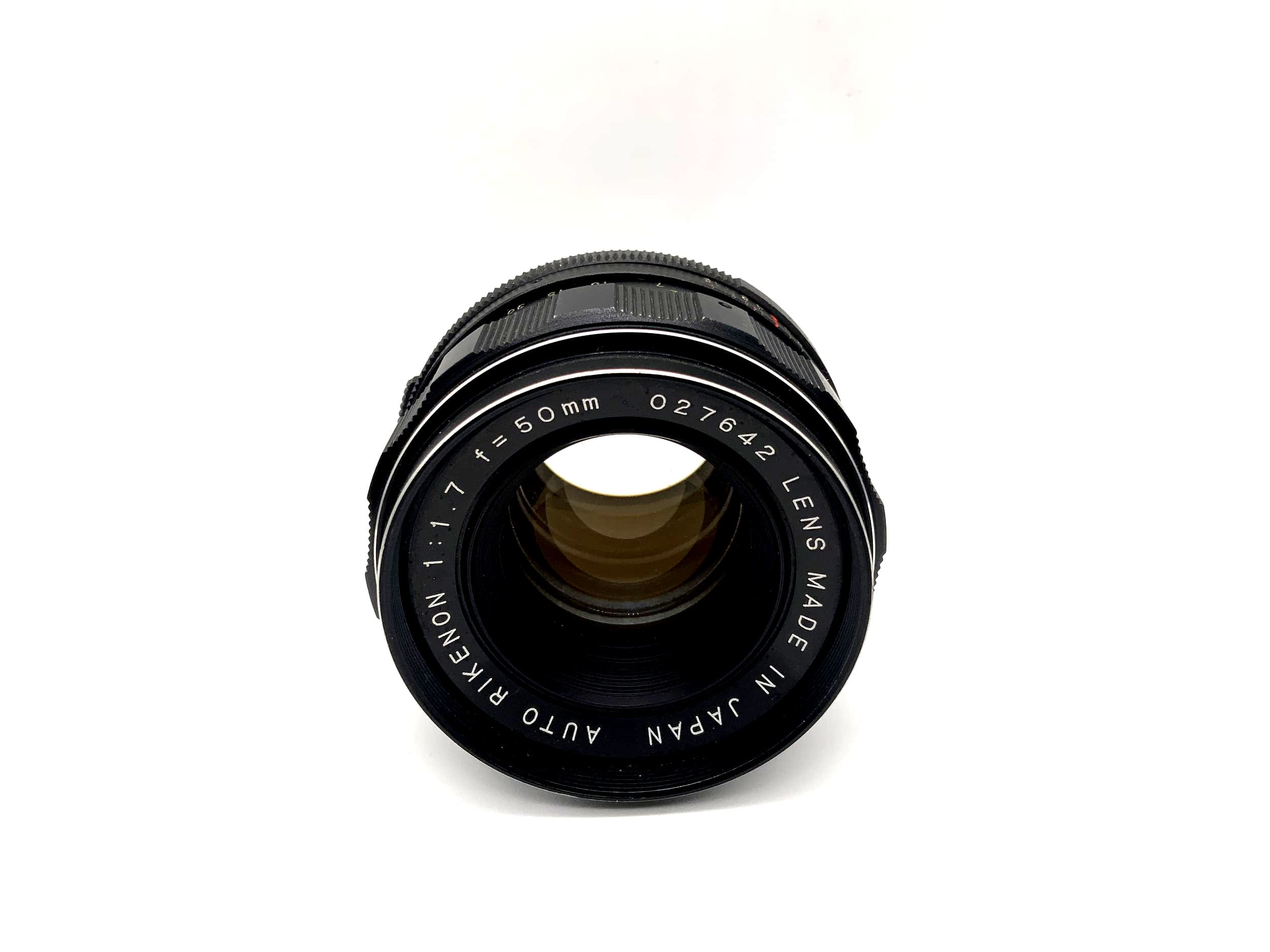 Objectif Rikenon 50 mm 1:1.7 pour caméra de voiture (M42)