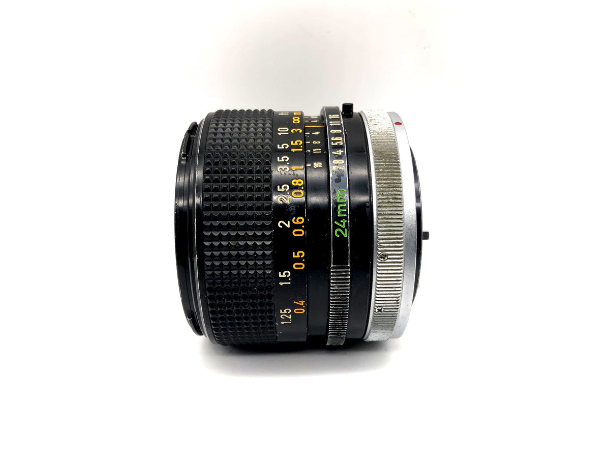 Objectif Canon 24 mm 1:2.8 FD SSC ww Grand angle (Canon FD)