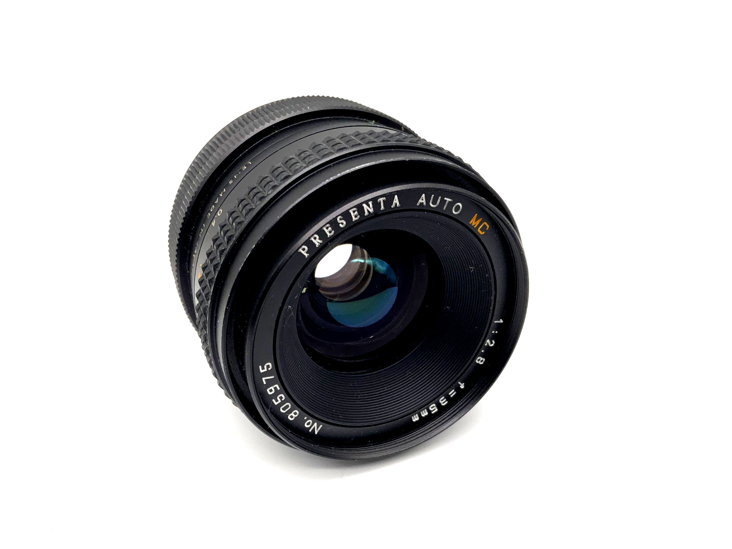 Objectif Presenta 35mm 1:2.8 Auto MC Multi Coating à grande ouverture (Canon FD)
