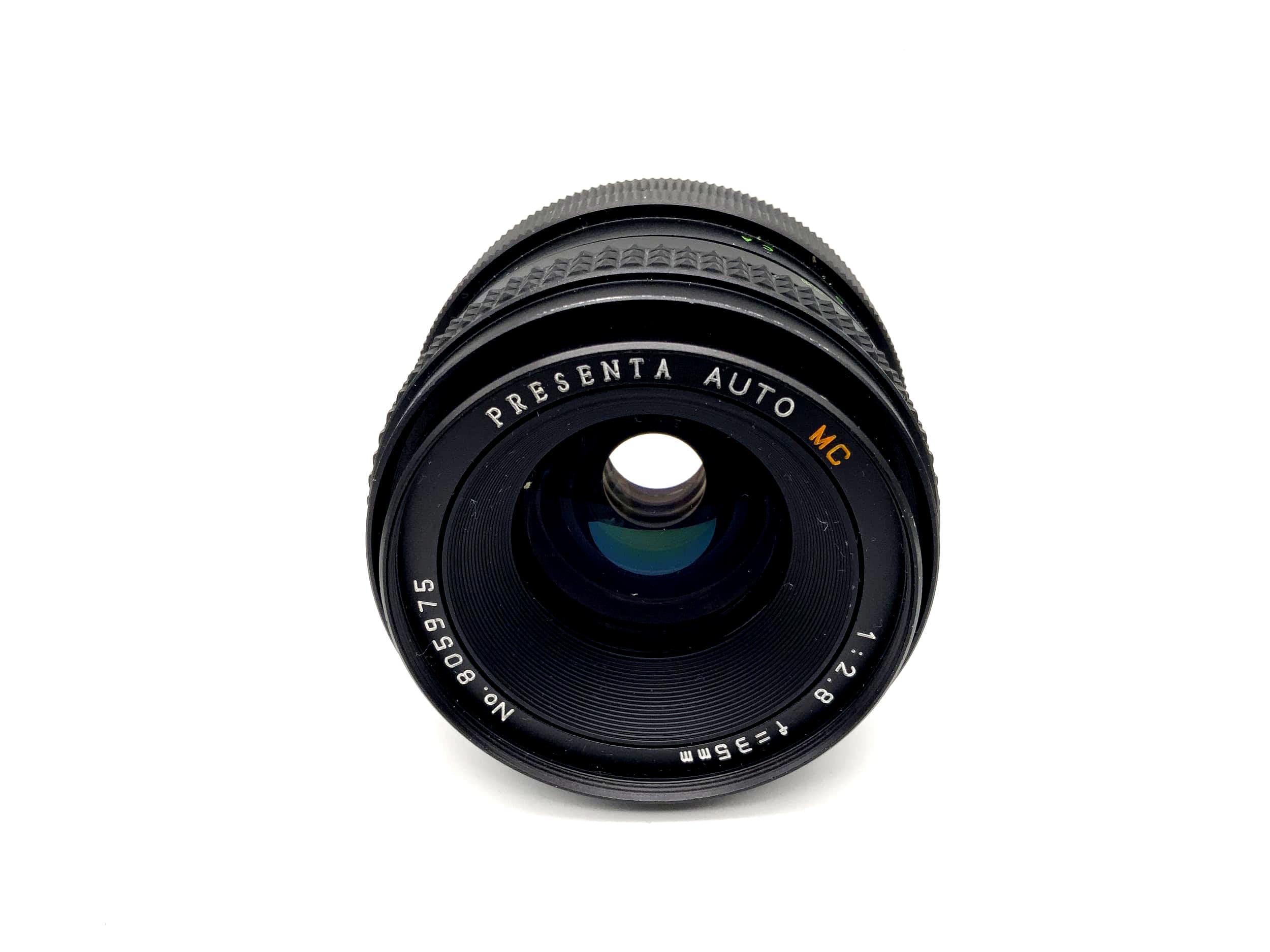 Objectif Presenta 35mm 1:2.8 Auto MC Multi Coating à grande ouverture (Canon FD)