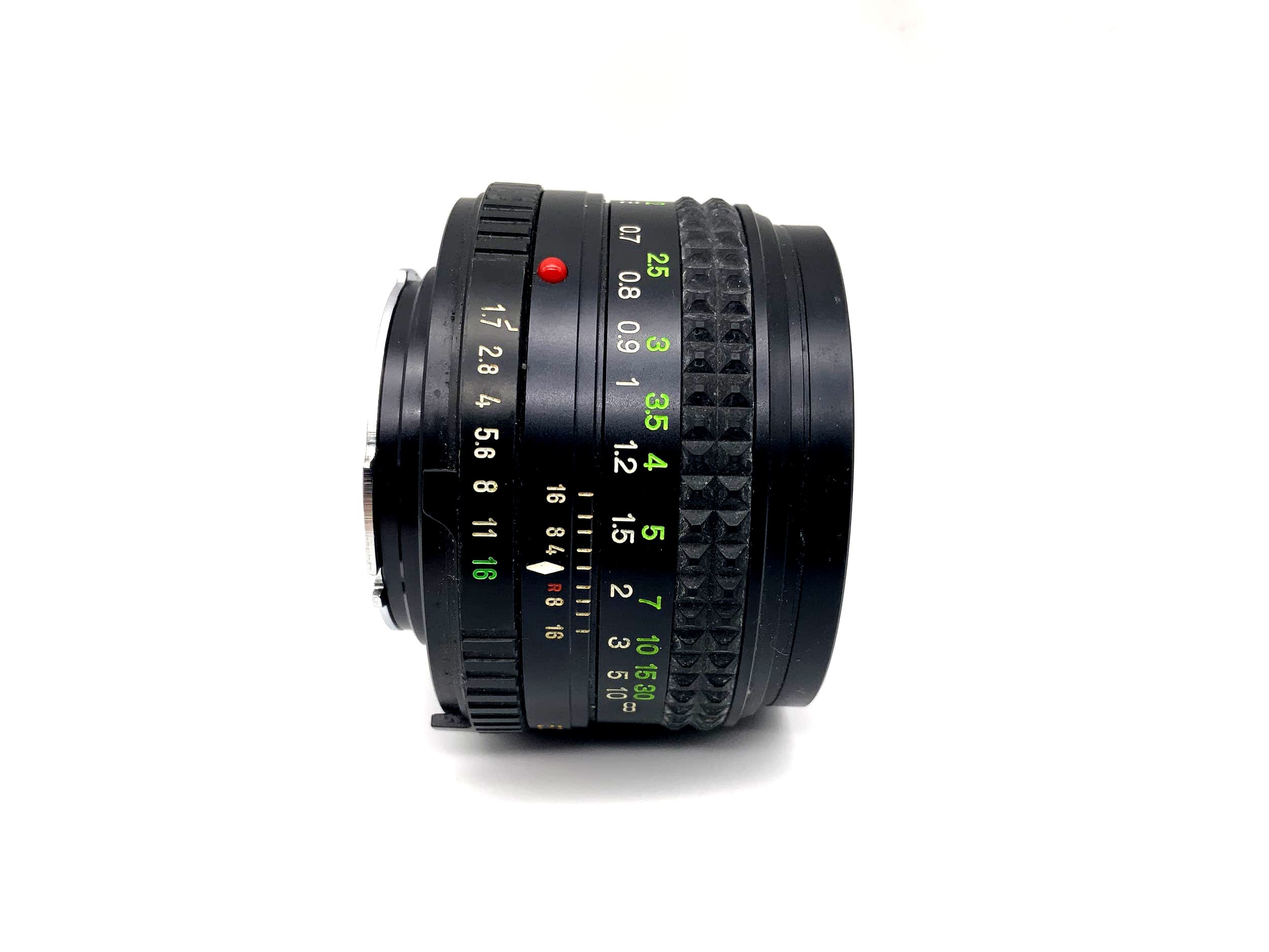 Objectif Minolta 50 mm 1:1.7 MD Rokkor pour appareil photo (Minolta MD)