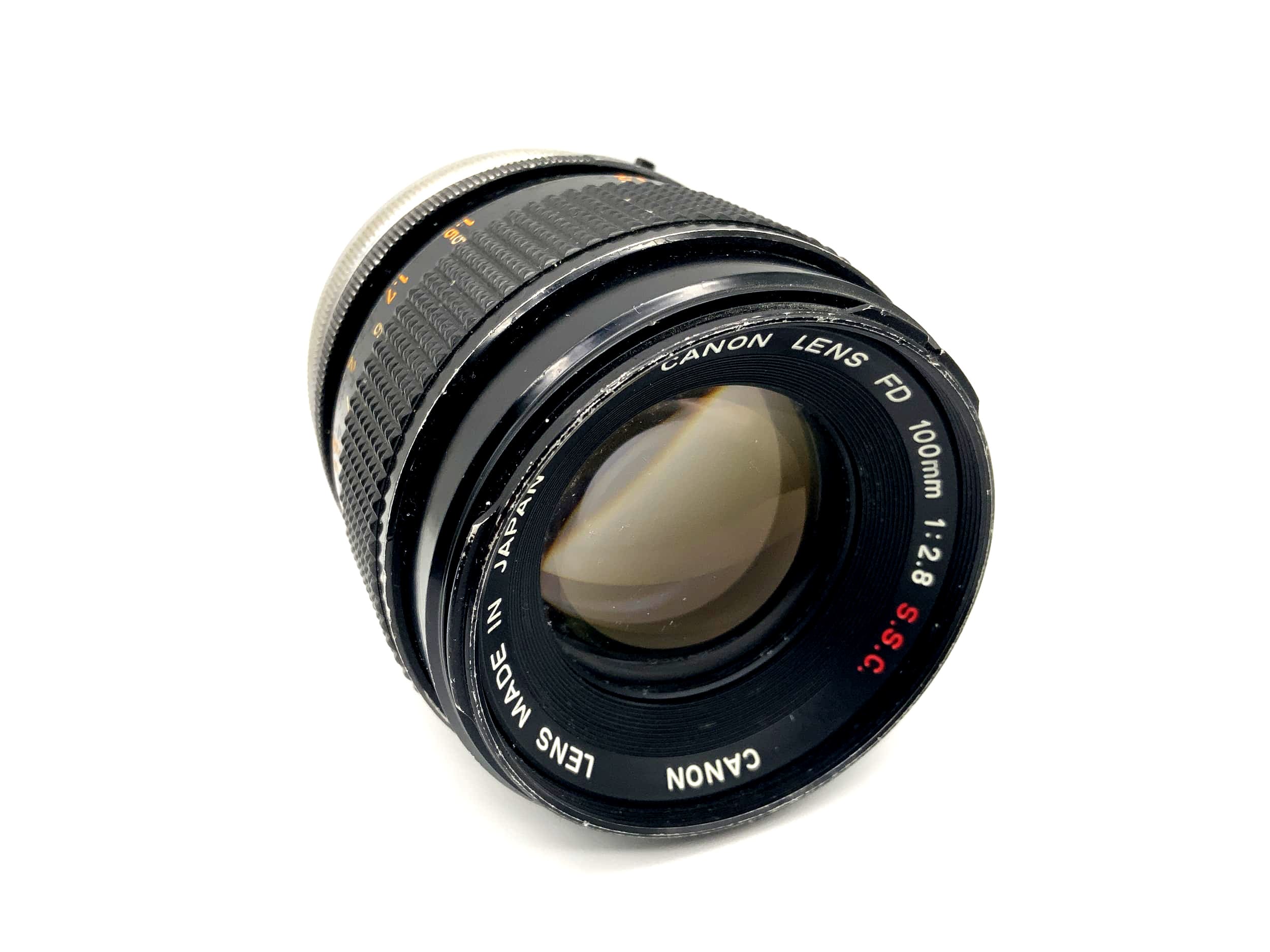 Objectif Canon 100 mm f/2.8 pour appareil photo Canon FD SSC