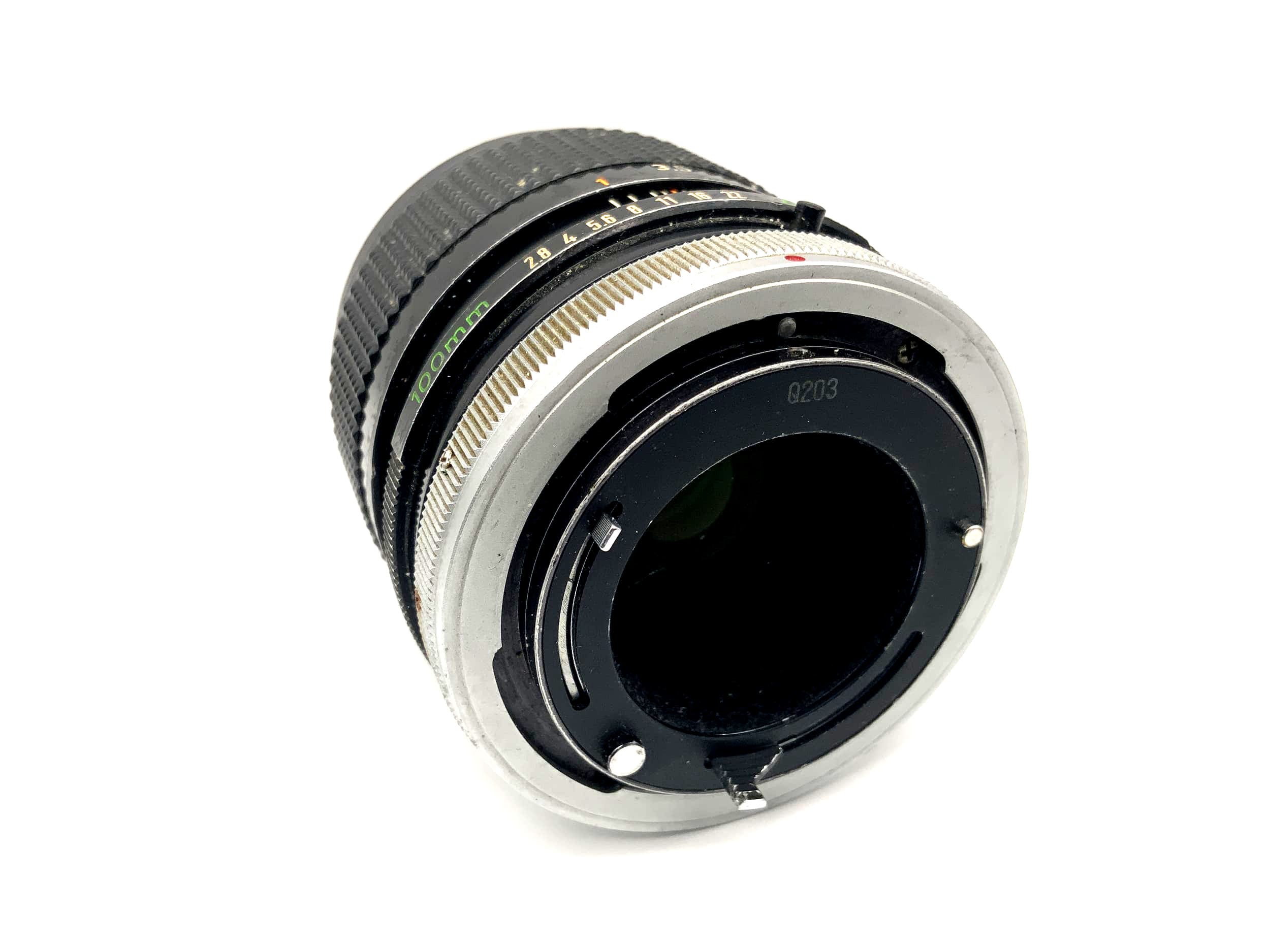 Objectif Canon 100 mm f/2.8 pour appareil photo Canon FD SSC