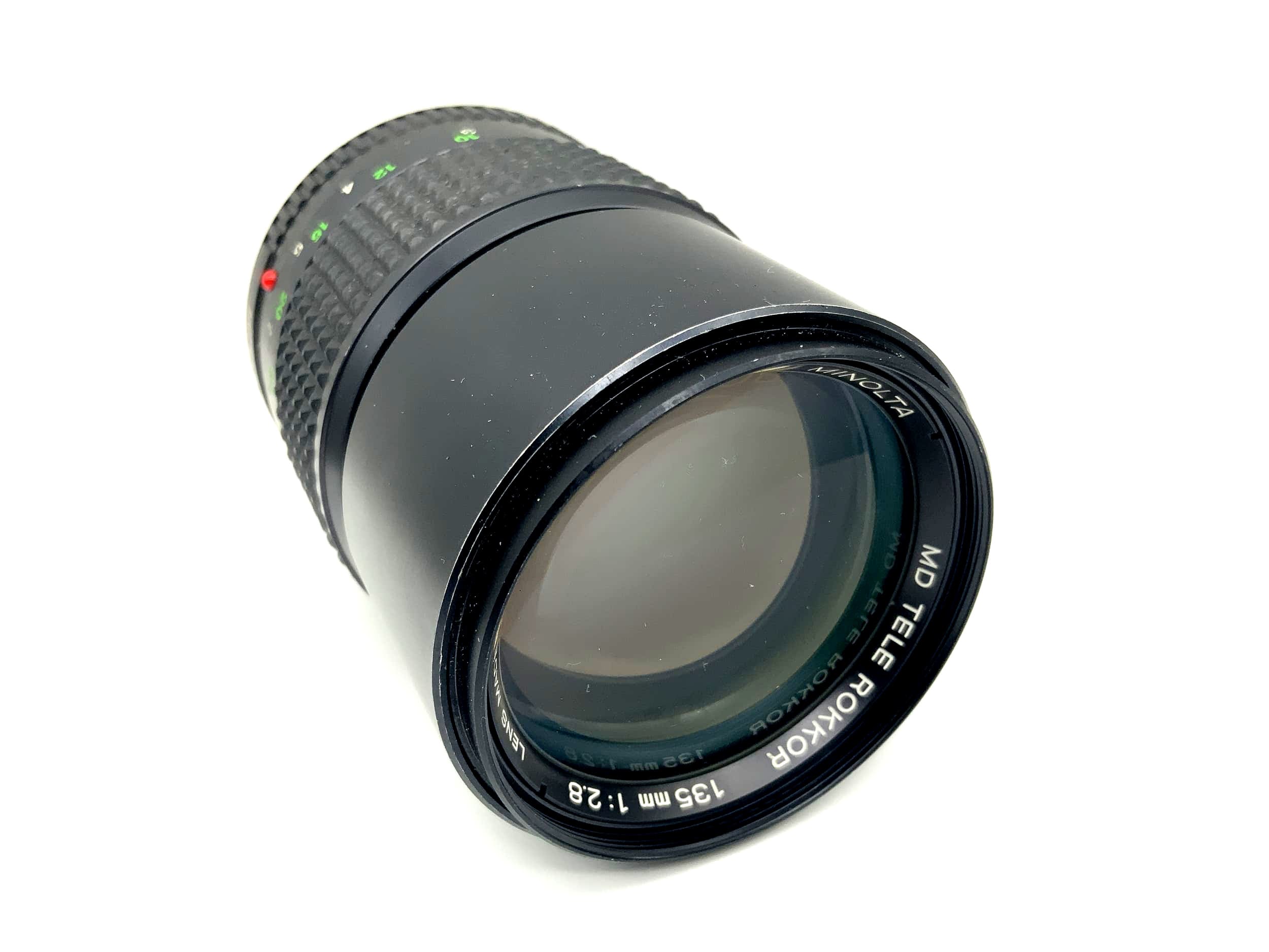 Objectif Minolta 135 mm 1:2.8 MD Tele Rokkor !Champignon! (Minolta MD)