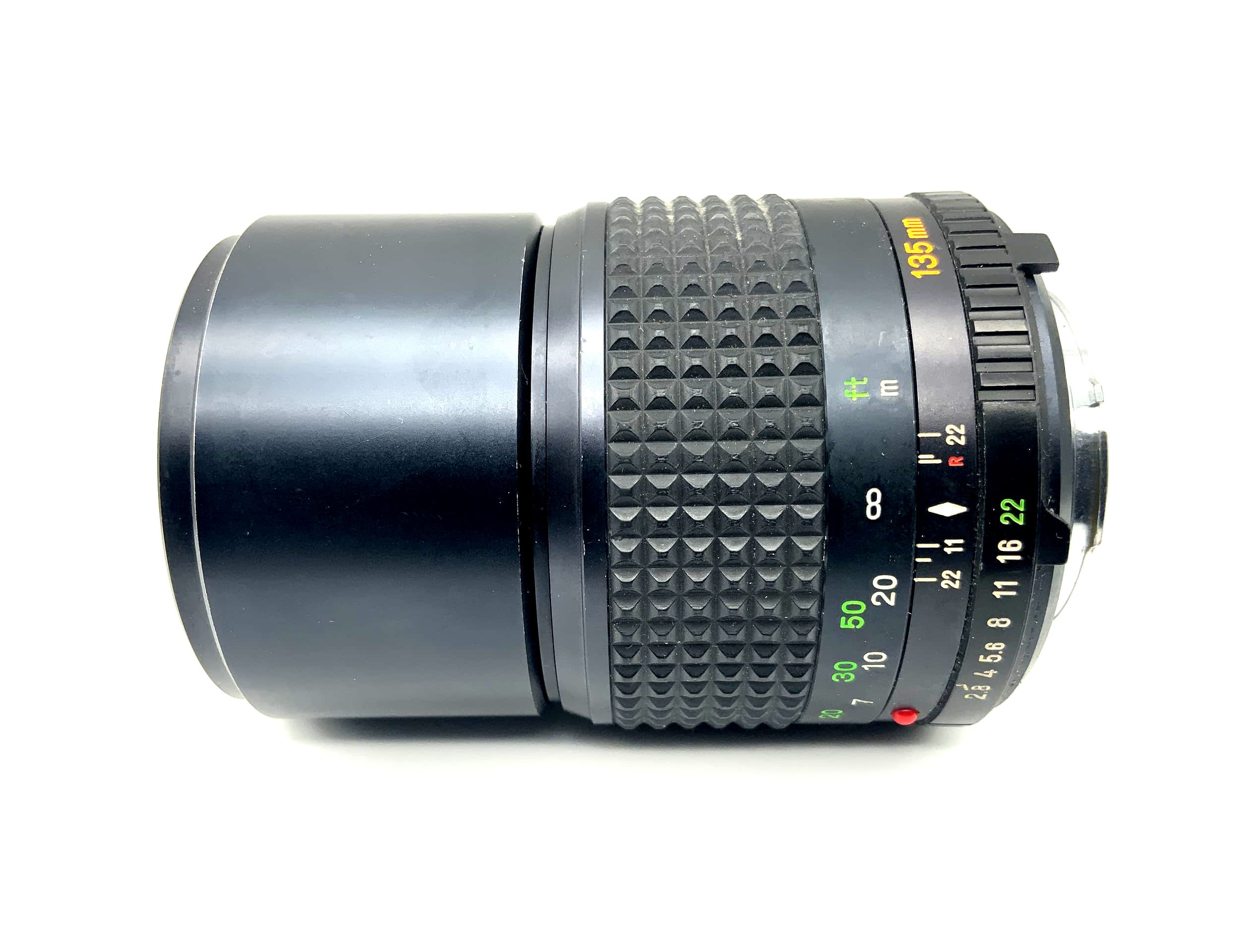 Objectif Minolta 135 mm 1:2.8 MD Tele Rokkor !Champignon! (Minolta MD)