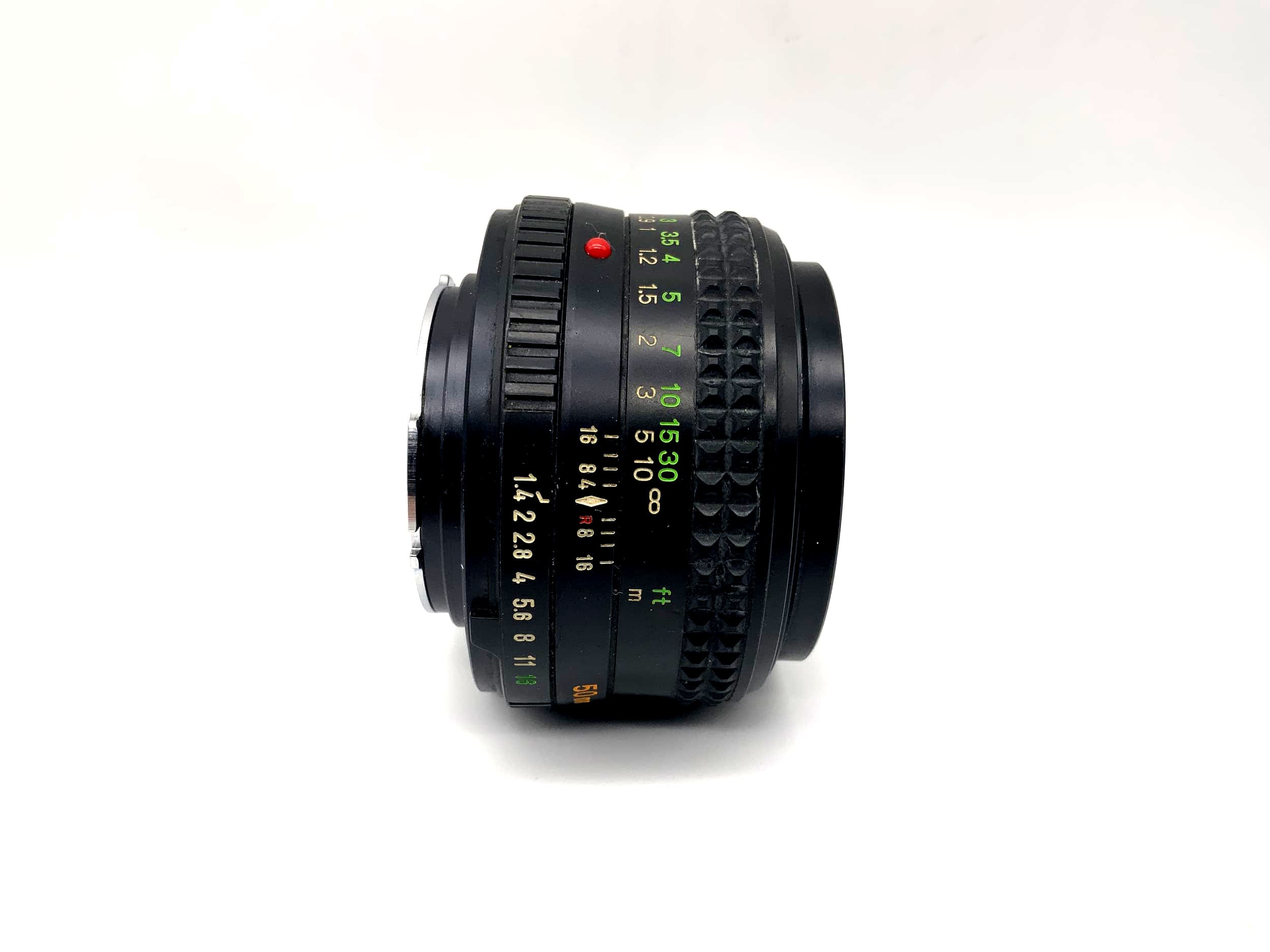 Objectif Minolta 50 mm 1:1.4 MD Rokkor !Champignon! (Minolta MD)