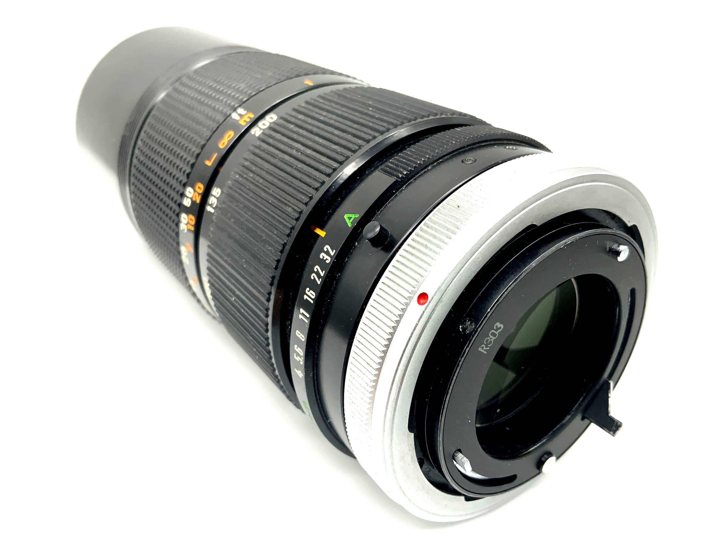 Objectif zoom Canon 80-200 mm 1:4 FD SSC, objectif champignon (Canon FD)