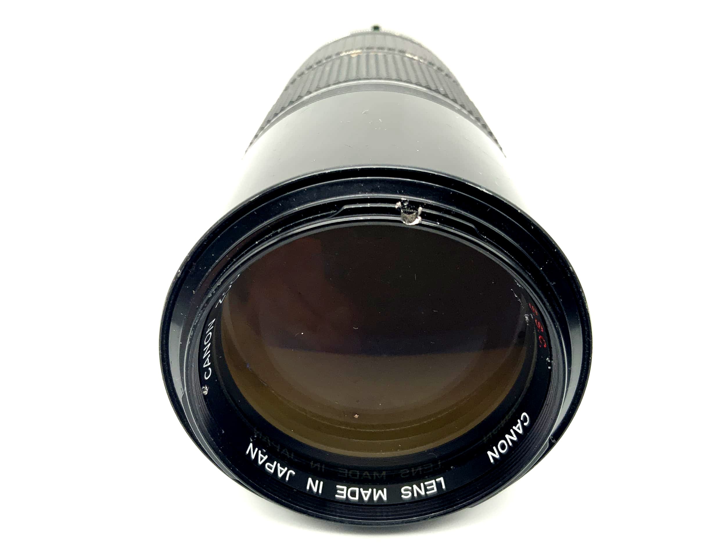 Objectif zoom Canon 80-200 mm 1:4 FD SSC, objectif champignon (Canon FD)