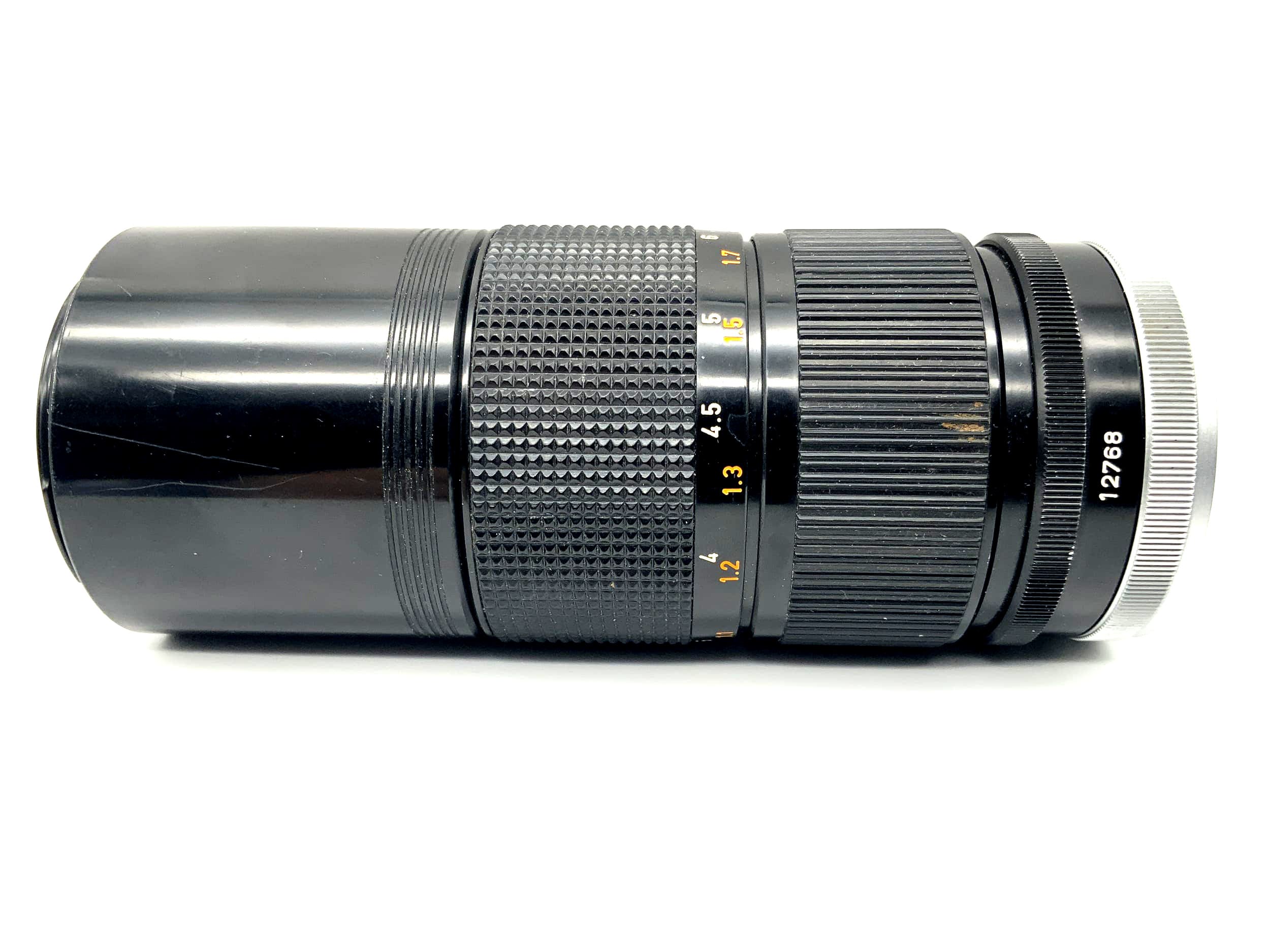 Objectif zoom Canon 80-200 mm 1:4 FD SSC, objectif champignon (Canon FD)