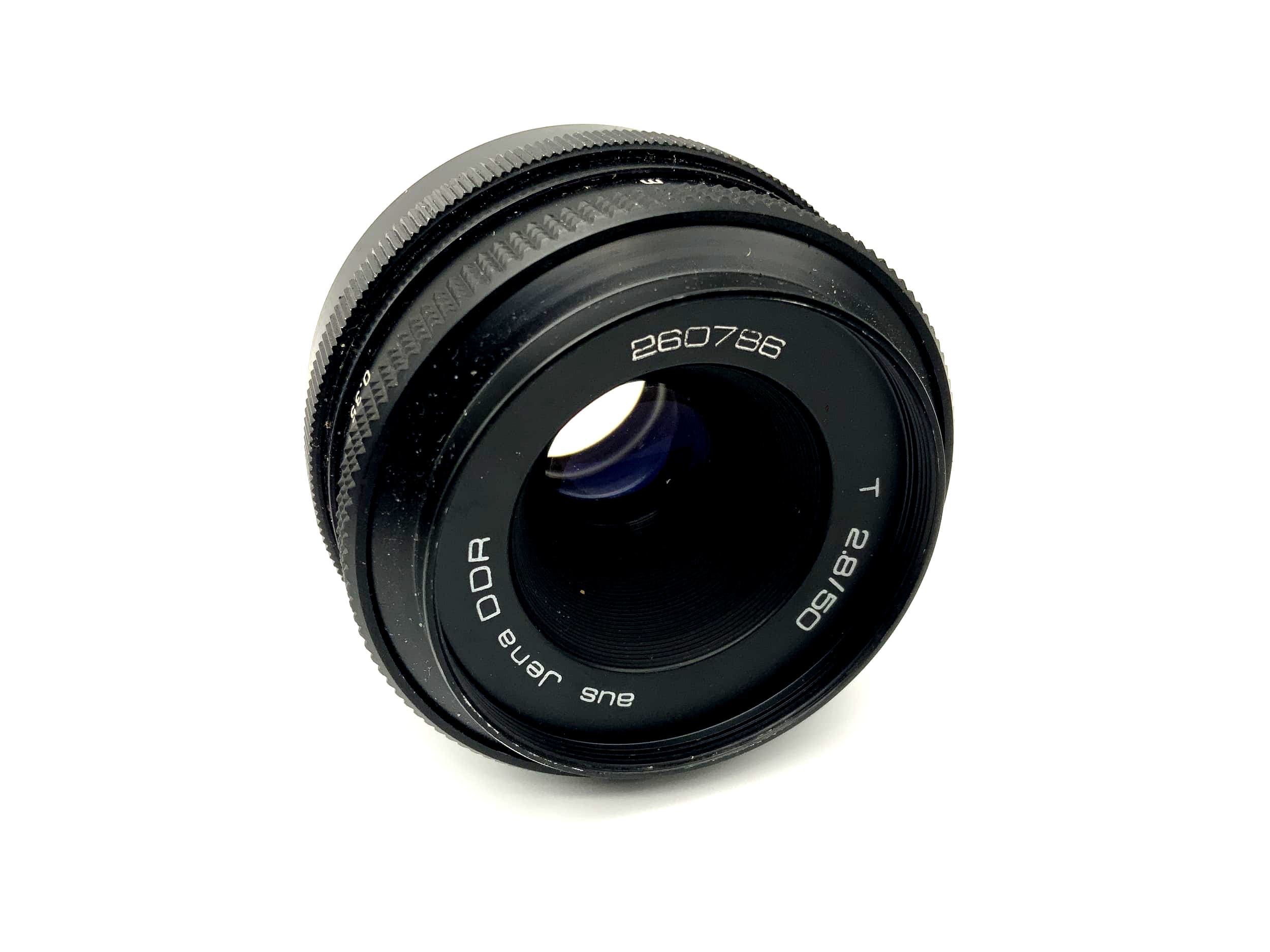Objectif Carl Zeiss Tessar 50 mm 1:2.8 de Jena, appareil photo RDA (M42)