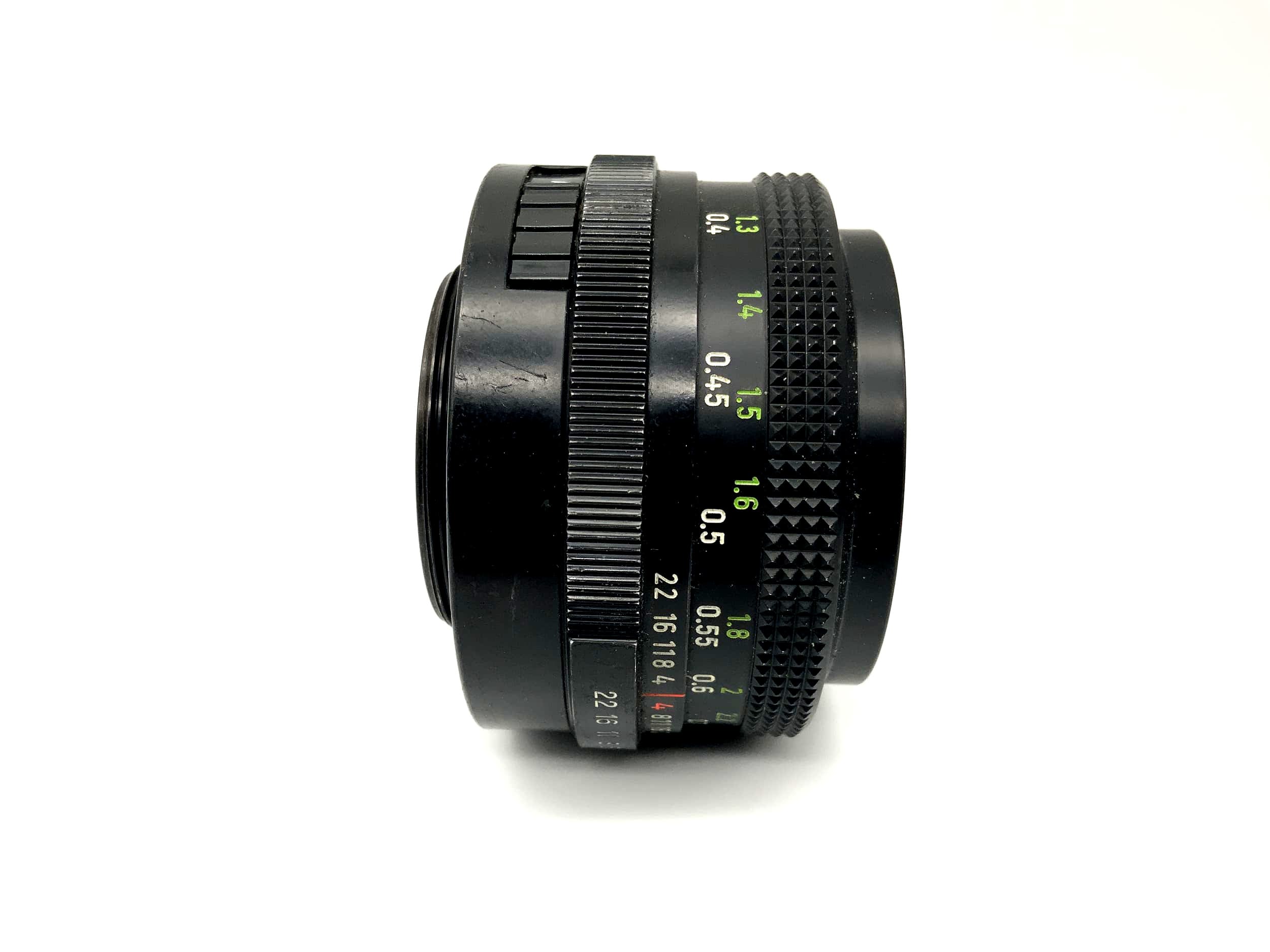 Objectif Carl Zeiss Tessar 50 mm 1:2.8 de Jena, appareil photo RDA (M42)