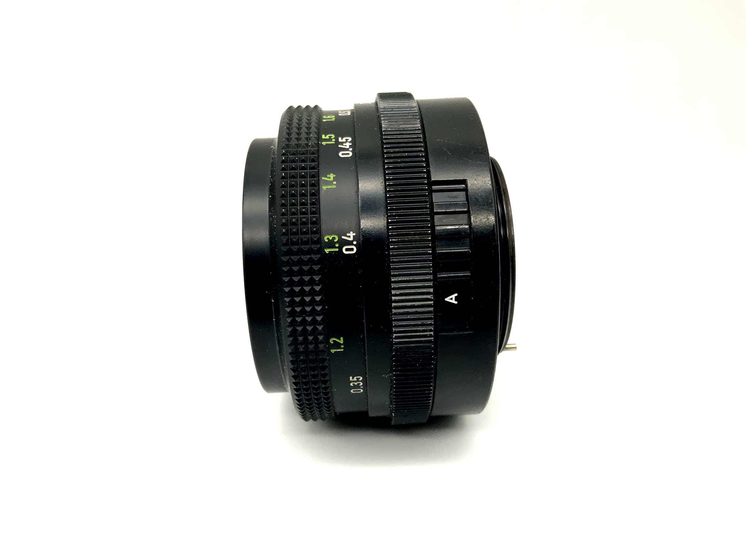 Objectif Carl Zeiss Tessar 50 mm 1:2.8 de Jena, appareil photo RDA (M42)