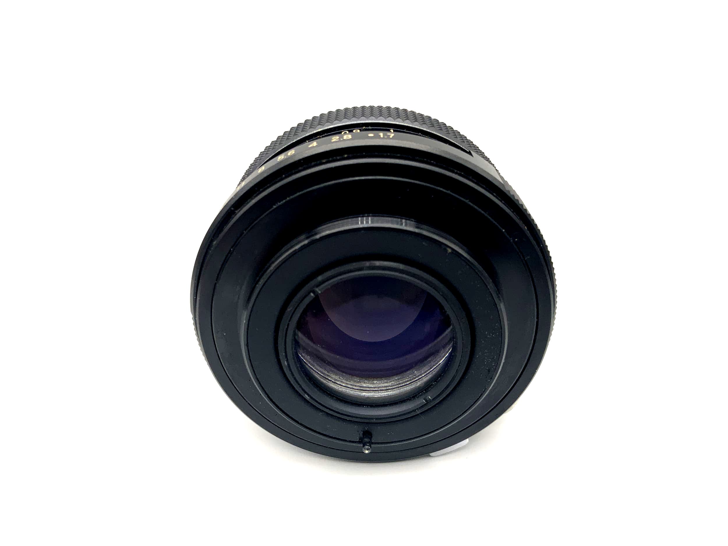 Objectif pour appareil photo reflex couleur Porst 50 mm 1:1.7 (M42)
