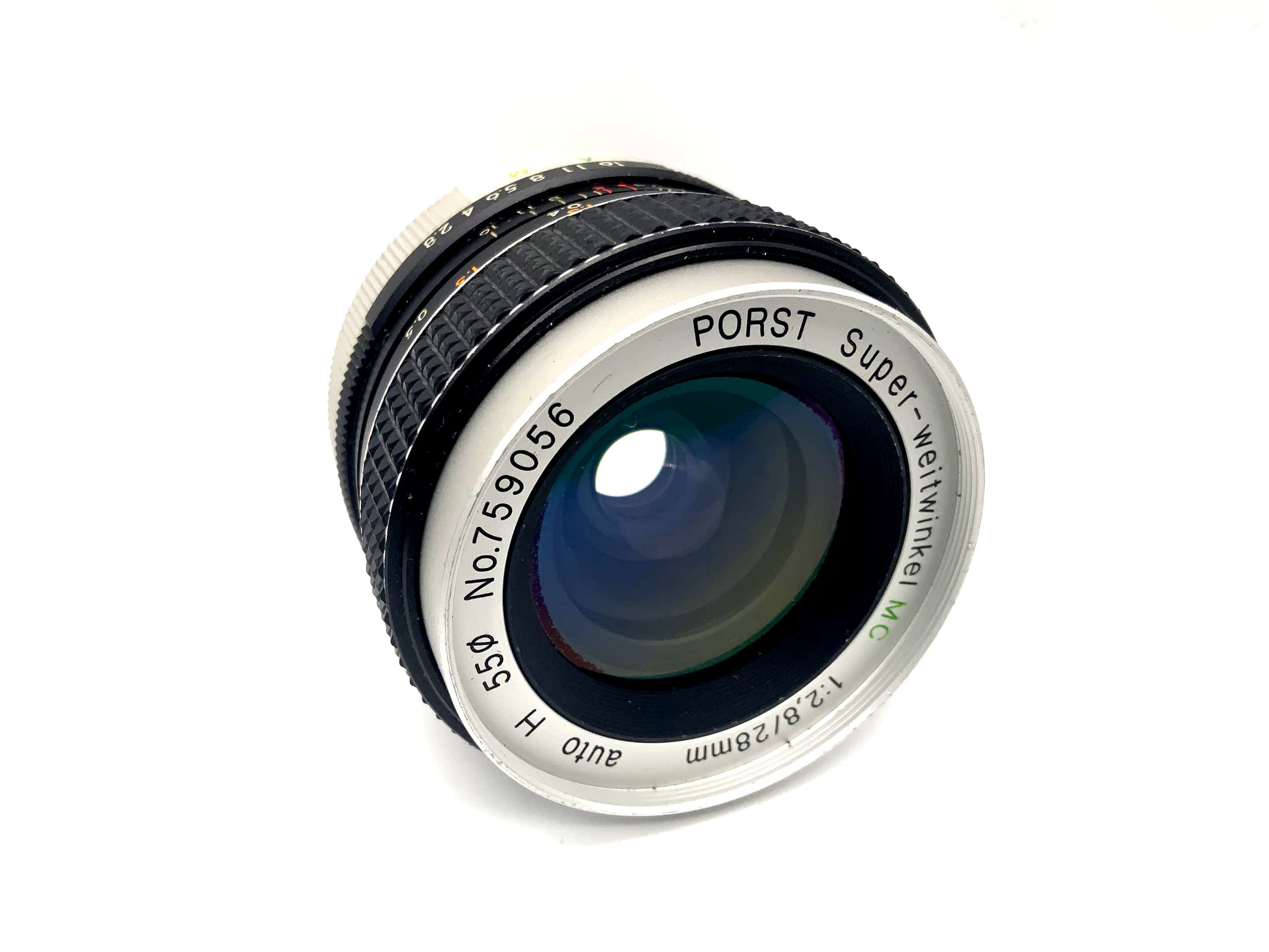 Objectif super grand angle Porst 28 mm 1:2.8 MC ww auto H (M42)
