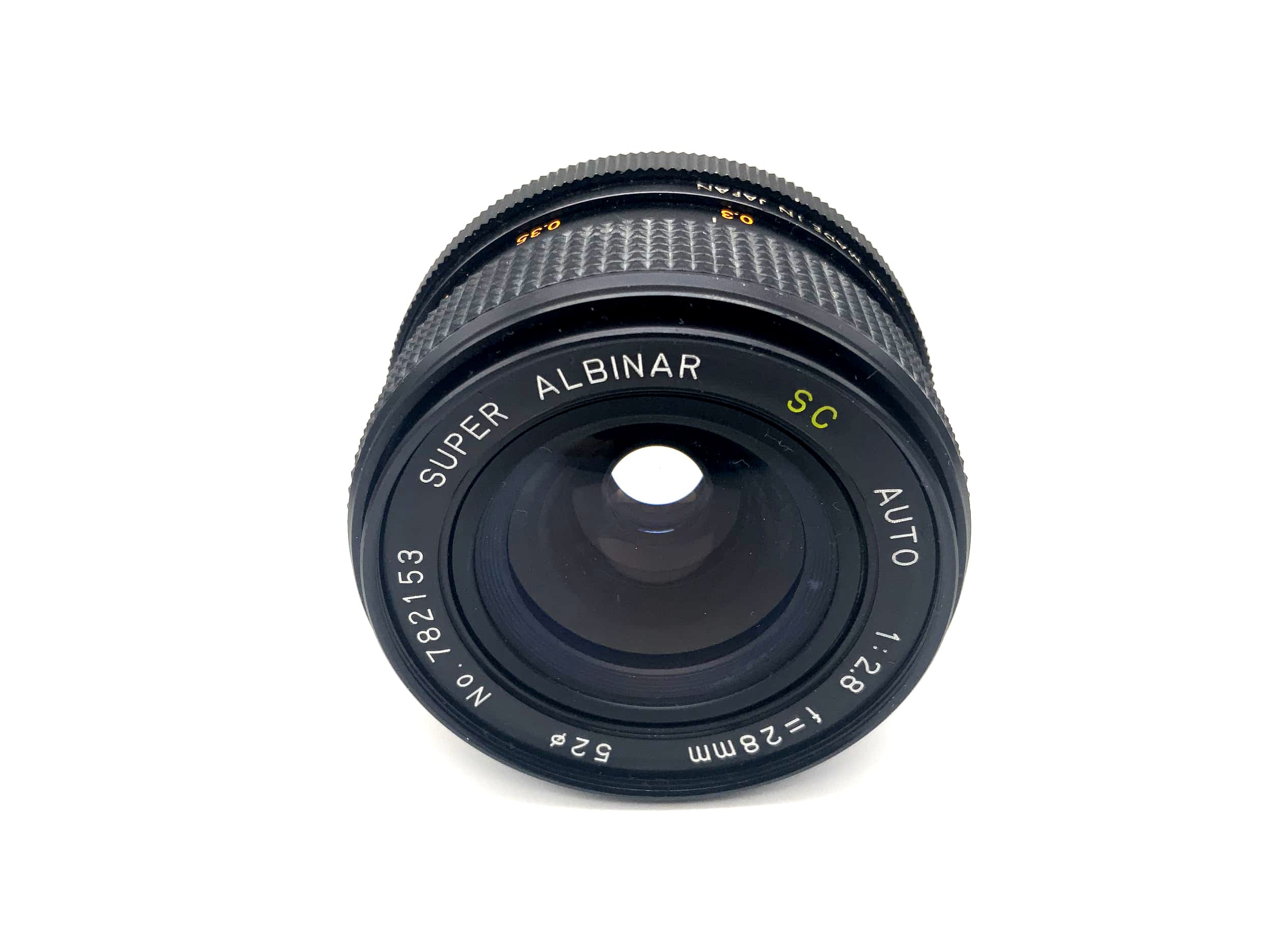 Objectif Albinar 28 mm 1:2.8 Auto SC super Albinar pour appareil photo (M42)