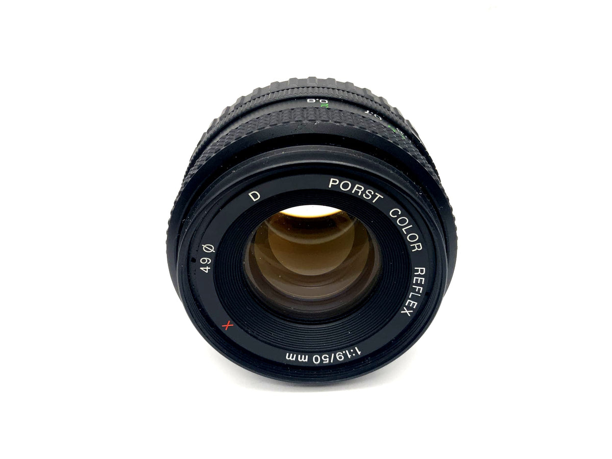 Objectif Porst 50mm 1:1.9 Color Reflex D rouge X rouge X (Fujica X)