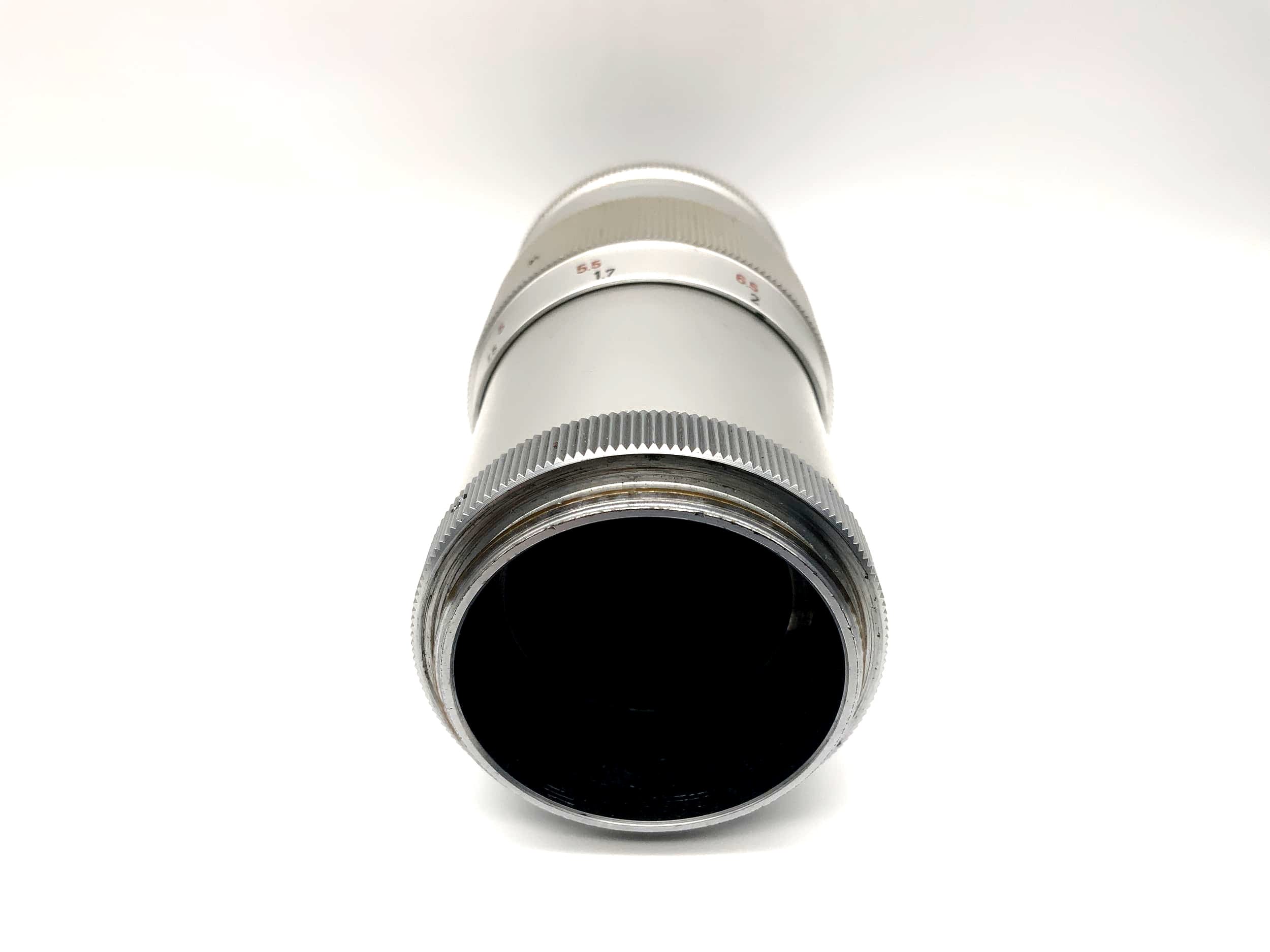 Steinheil Munich 135mm 1:4.5 Culminar lens, compatible with Leica Mushroom (M39)