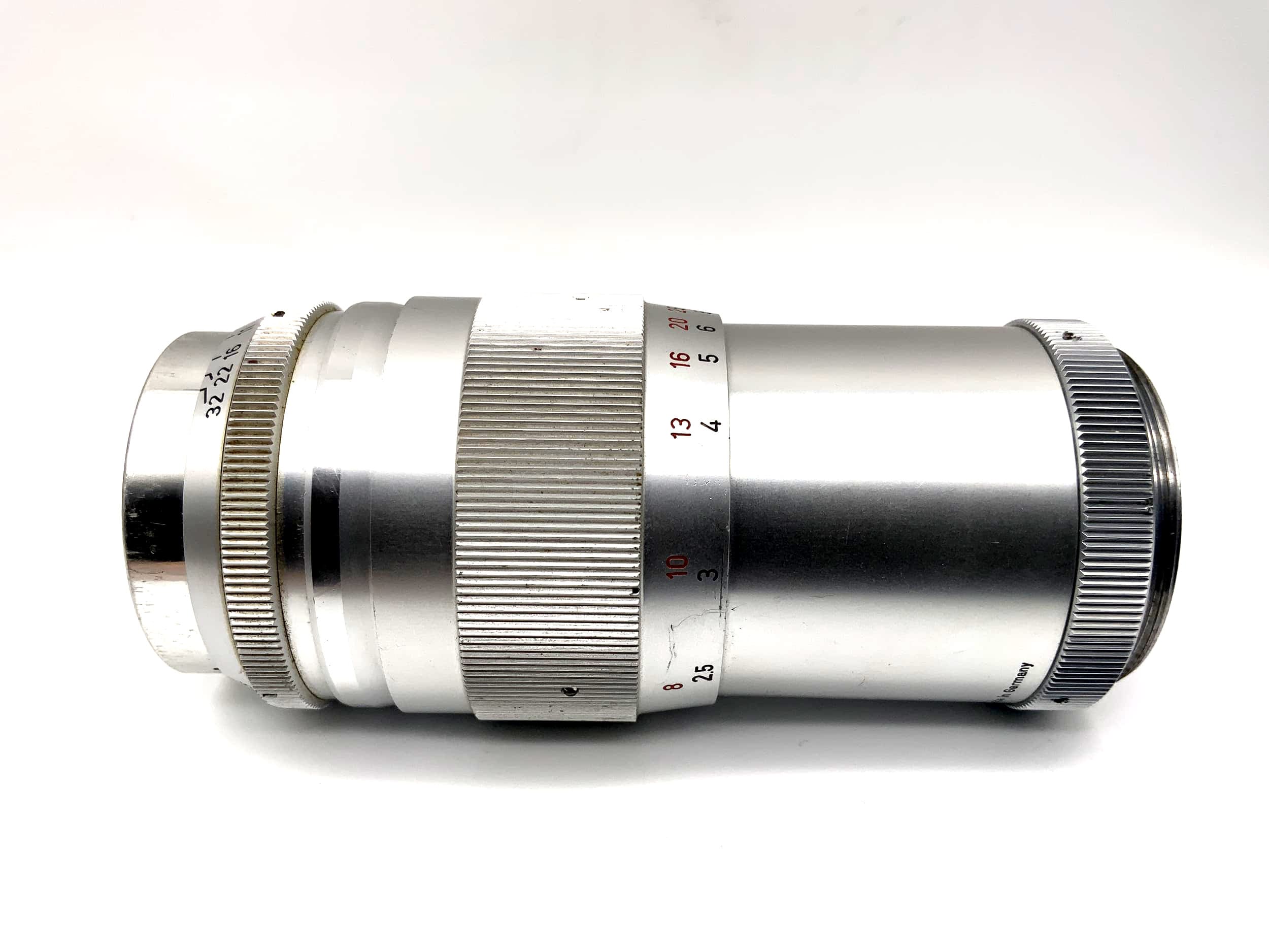 Steinheil Munich 135mm 1:4.5 Culminar lens, compatible with Leica Mushroom (M39)