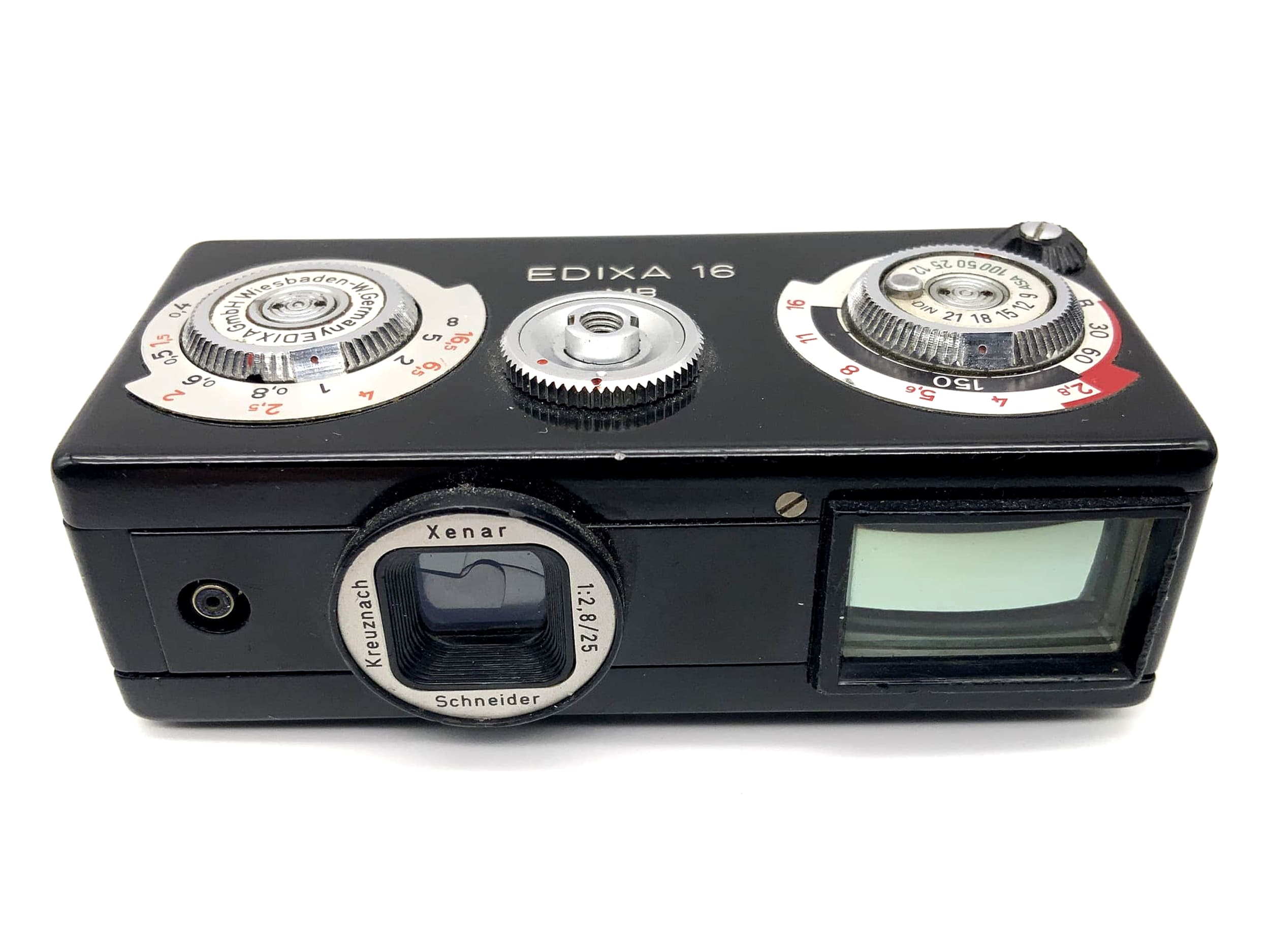 Edixa 16 MB with Schneider Kreuznach Xenar 1:2.8/25 miniature camera subminiature format