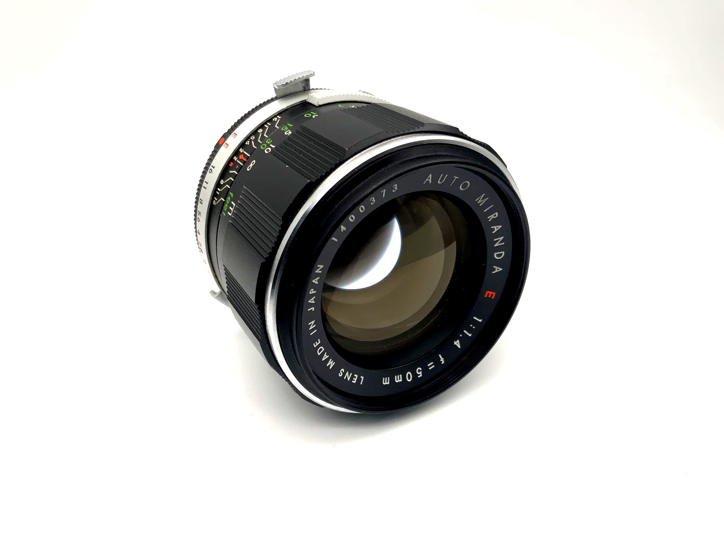Miranda 50mm 1:1.4 lens Auto red E red E Lens (Miranda bayonet)