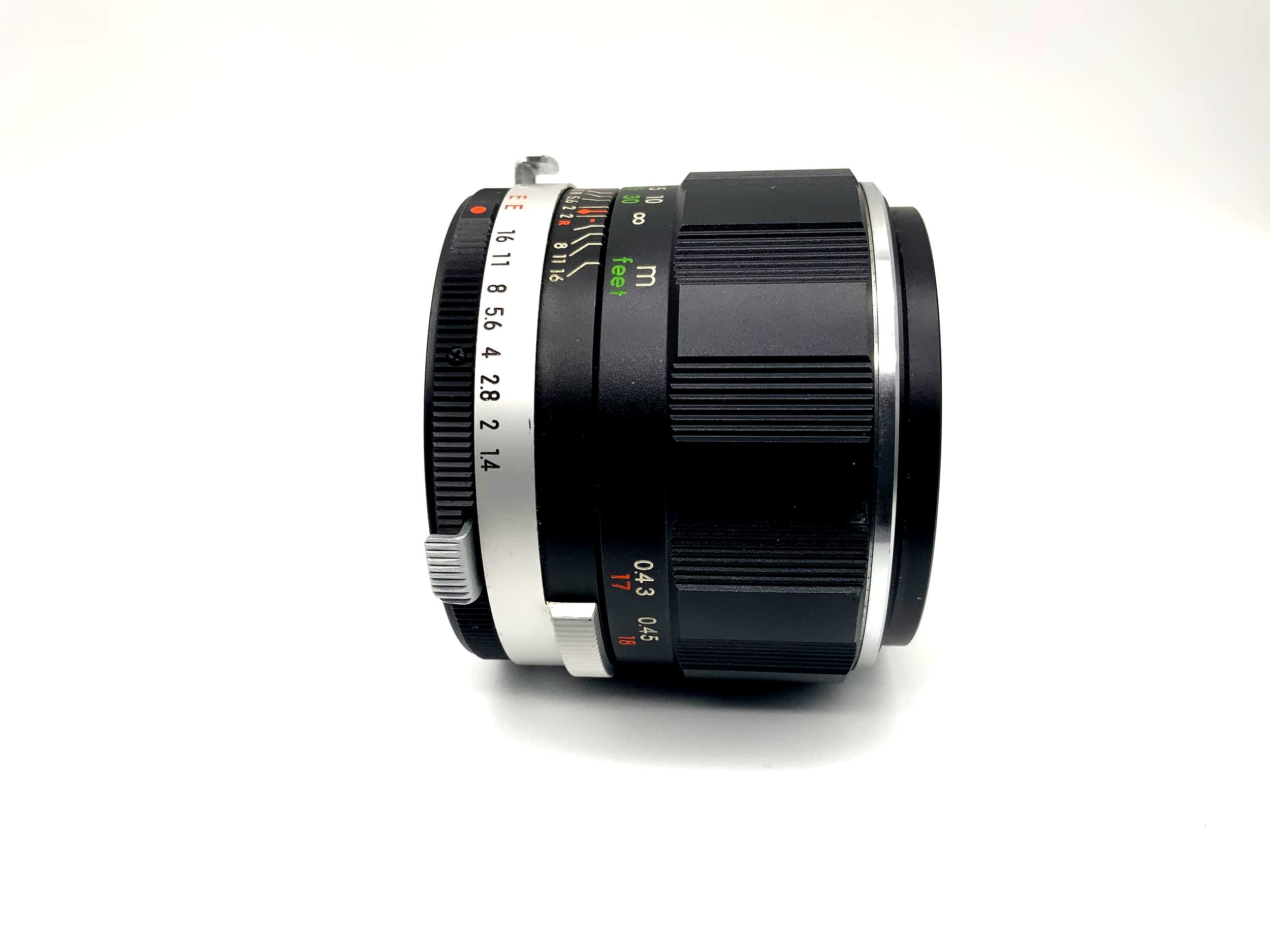 Objectif Miranda 50 mm 1:1.4 Auto rouge E rouge E Objectif (baïonnette Miranda)