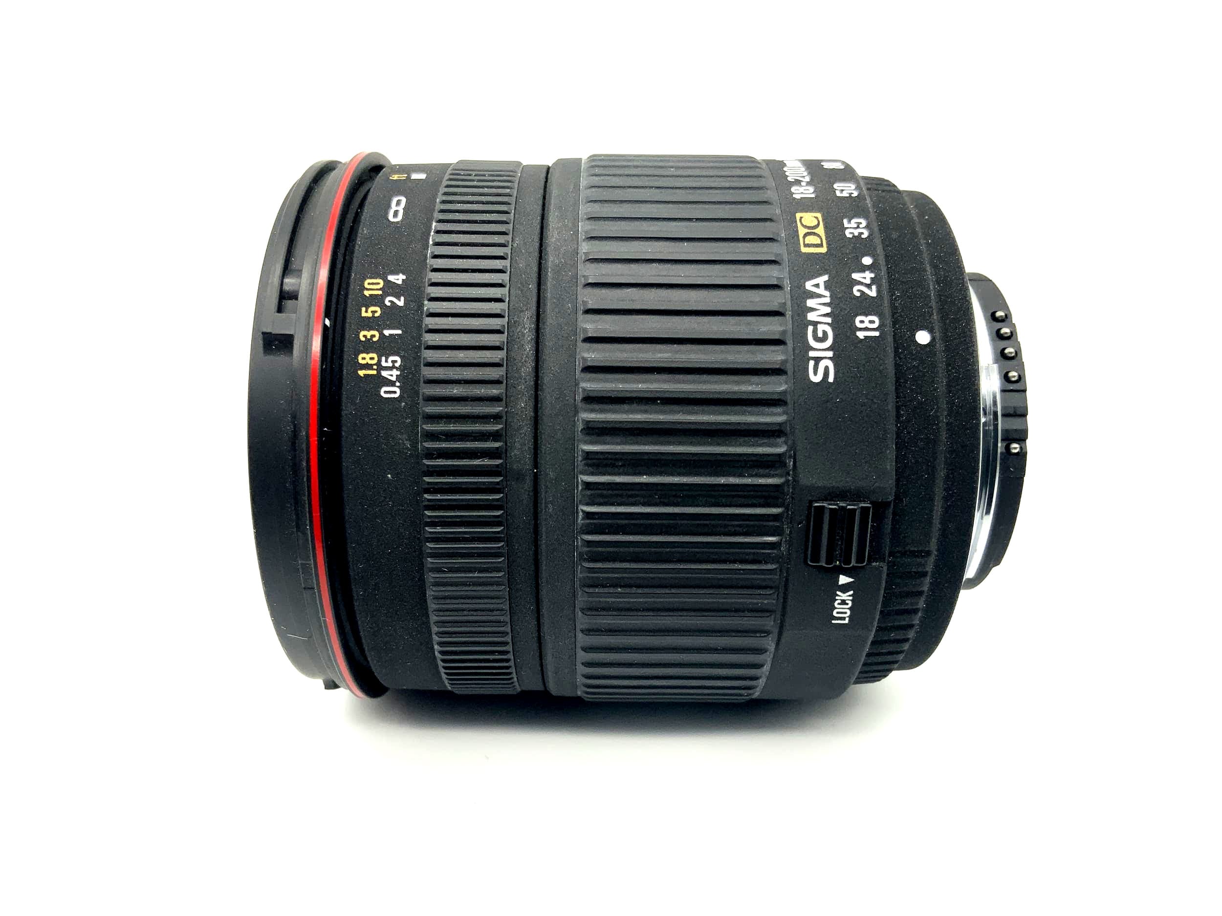 Objectif Sigma 18-200 mm 1:3.5-6.3 D Objectif zoom Sigma DC (Nikon AF)