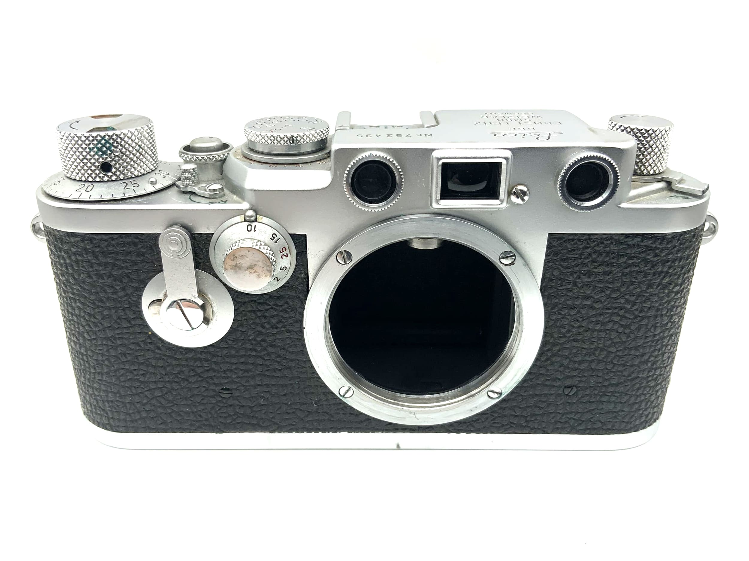 Leitz Leica III f 1956 viewfinder camera + Summicron 5cm 1:2 50mm Leica 3f No. 792435