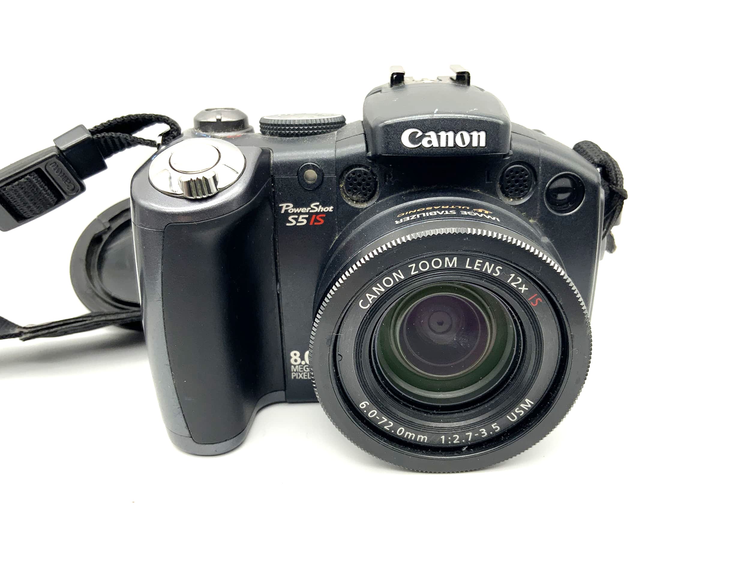 Canon PowerShot S5 IS avec zoom ultrasonique 12x IS 6,0-72,0 mm 1:2,7-3,5 USM 8,0 MP