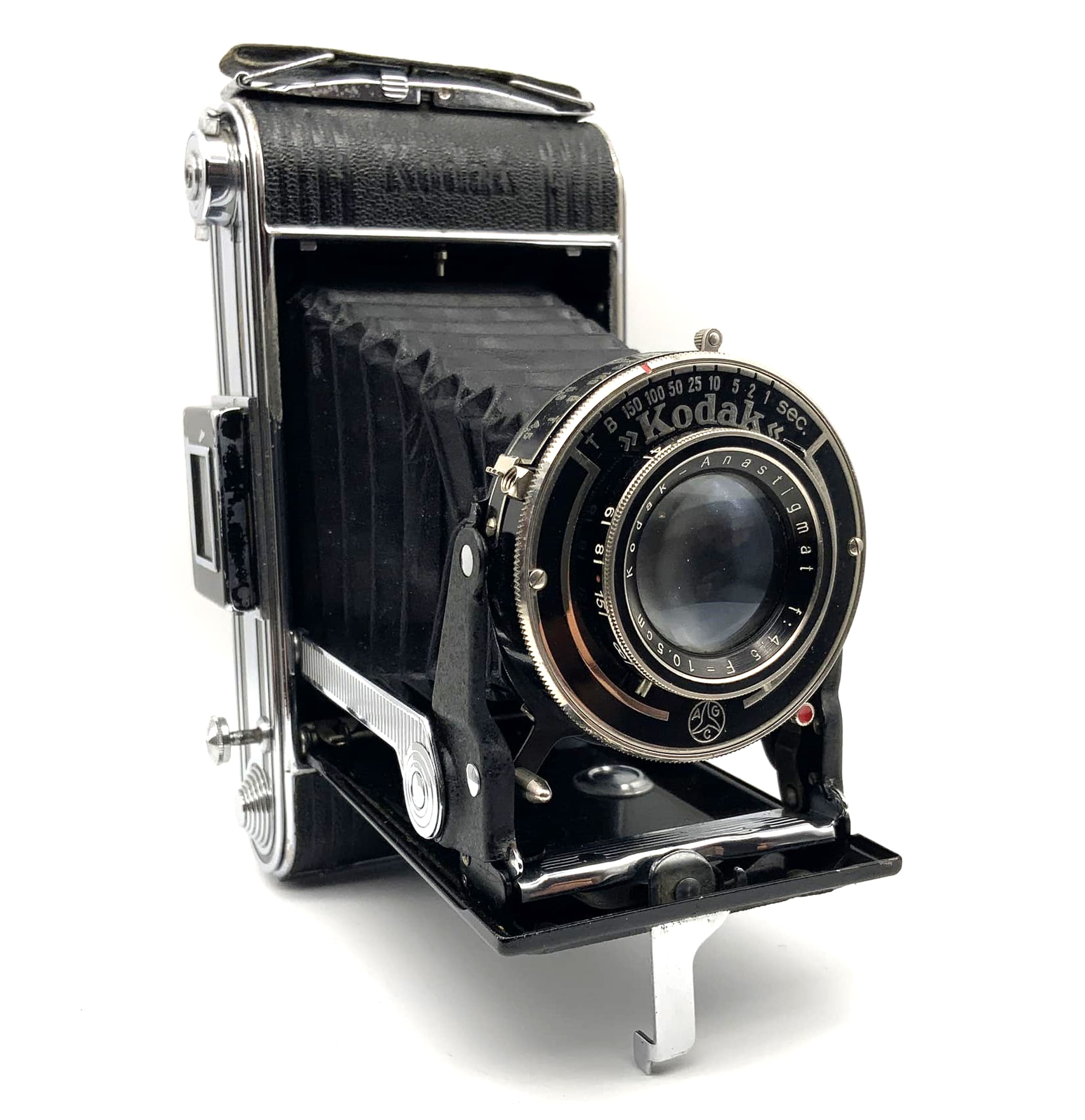 Appareil photo pliant Kodak Junior 620 avec objectif Anastigmat f:4.5 F=10.5cm, appareil photo analogique