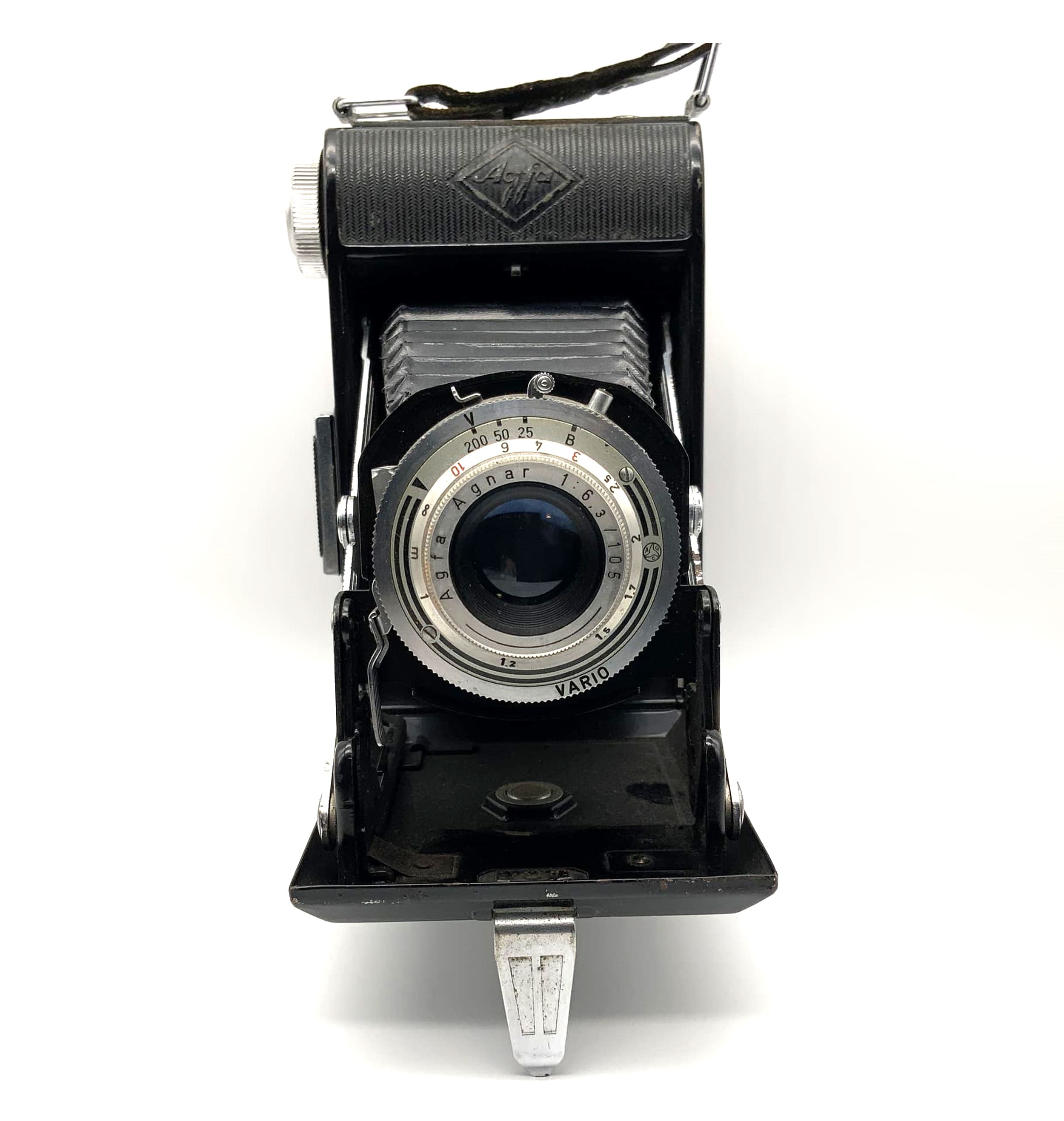 Appareil photo pliant Agfa Billy I avec objectif argentique Agnar 1:6.3/105 Vario
