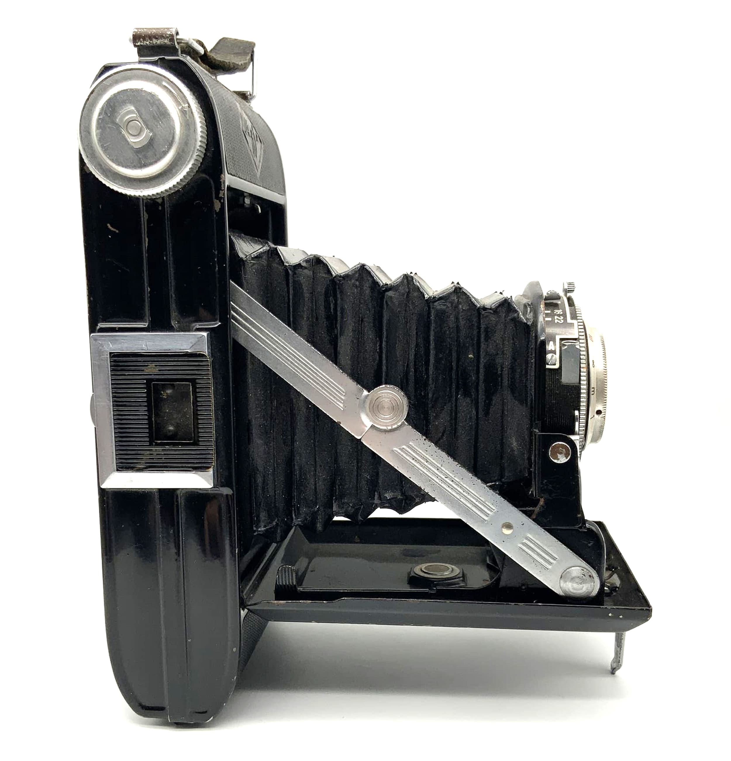 Appareil photo pliant Agfa Billy I avec objectif argentique Agnar 1:6.3/105 Vario