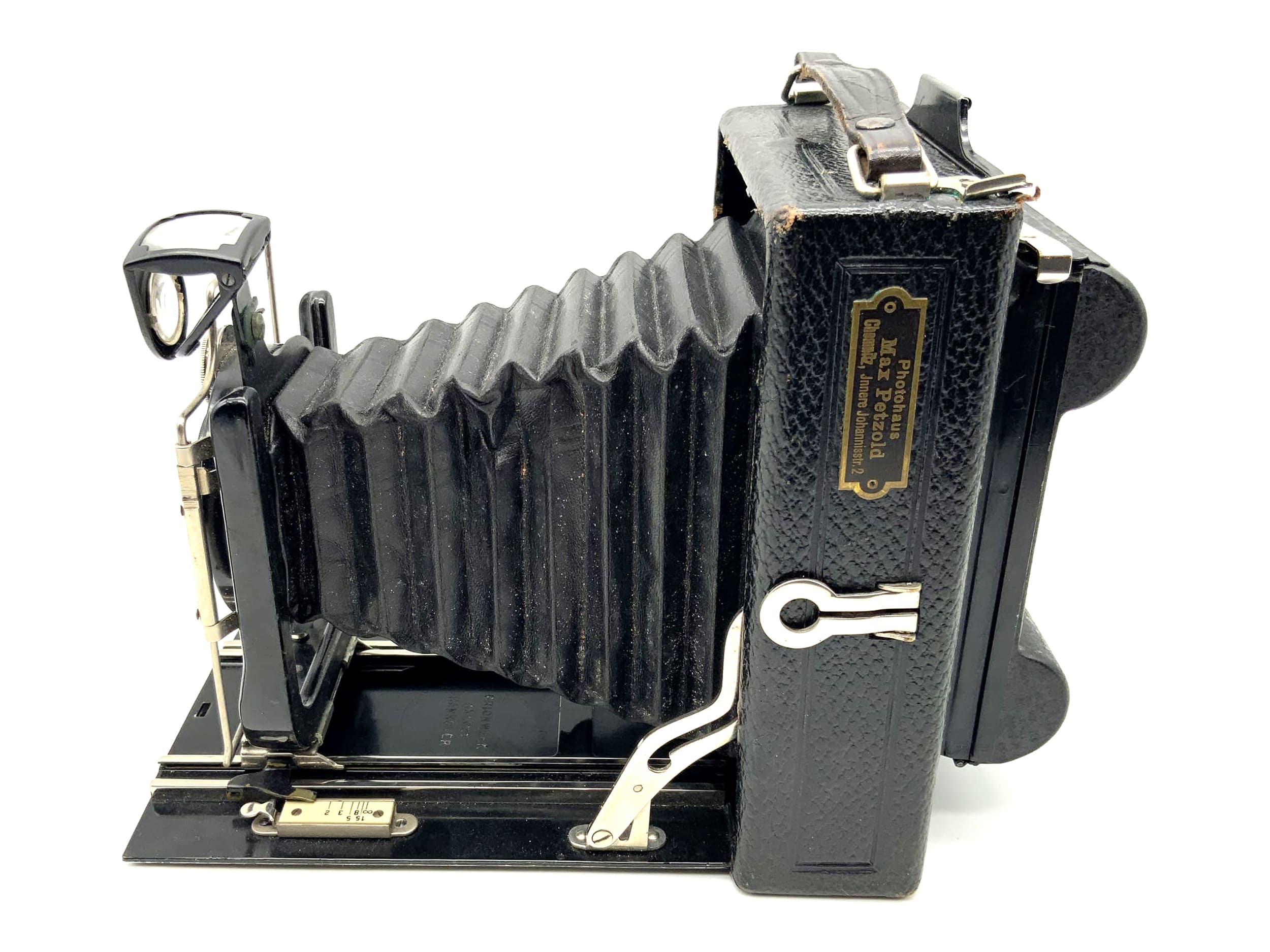 Appareil photo à plaque Orion Meyer Görlitz Helioplan 1:4,5 F=13,5 cm 6x12, brevet Rollex