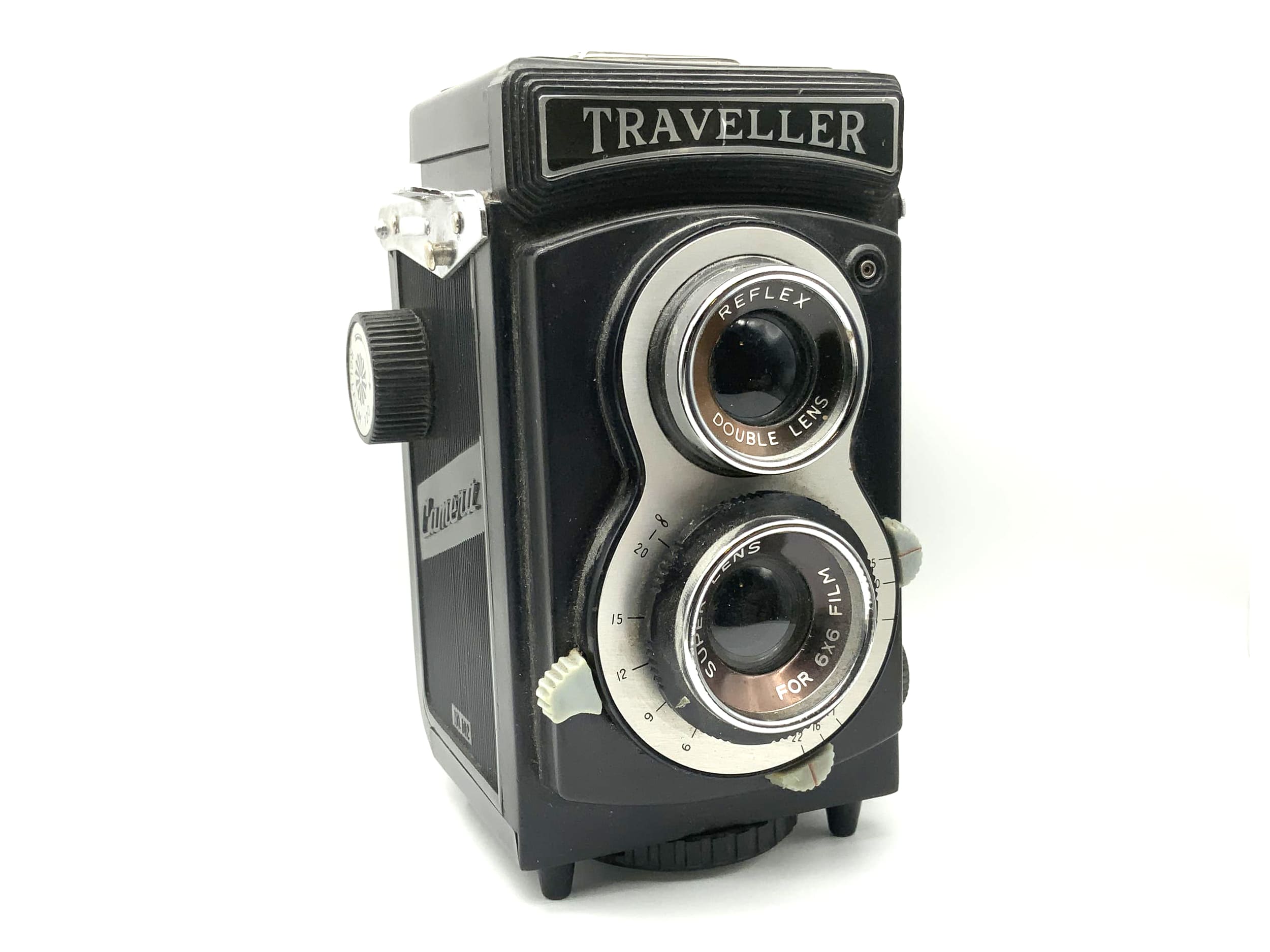 Traveller Reflex Double Lens TLR with Super Lens for 6x6 film twin-lens camera