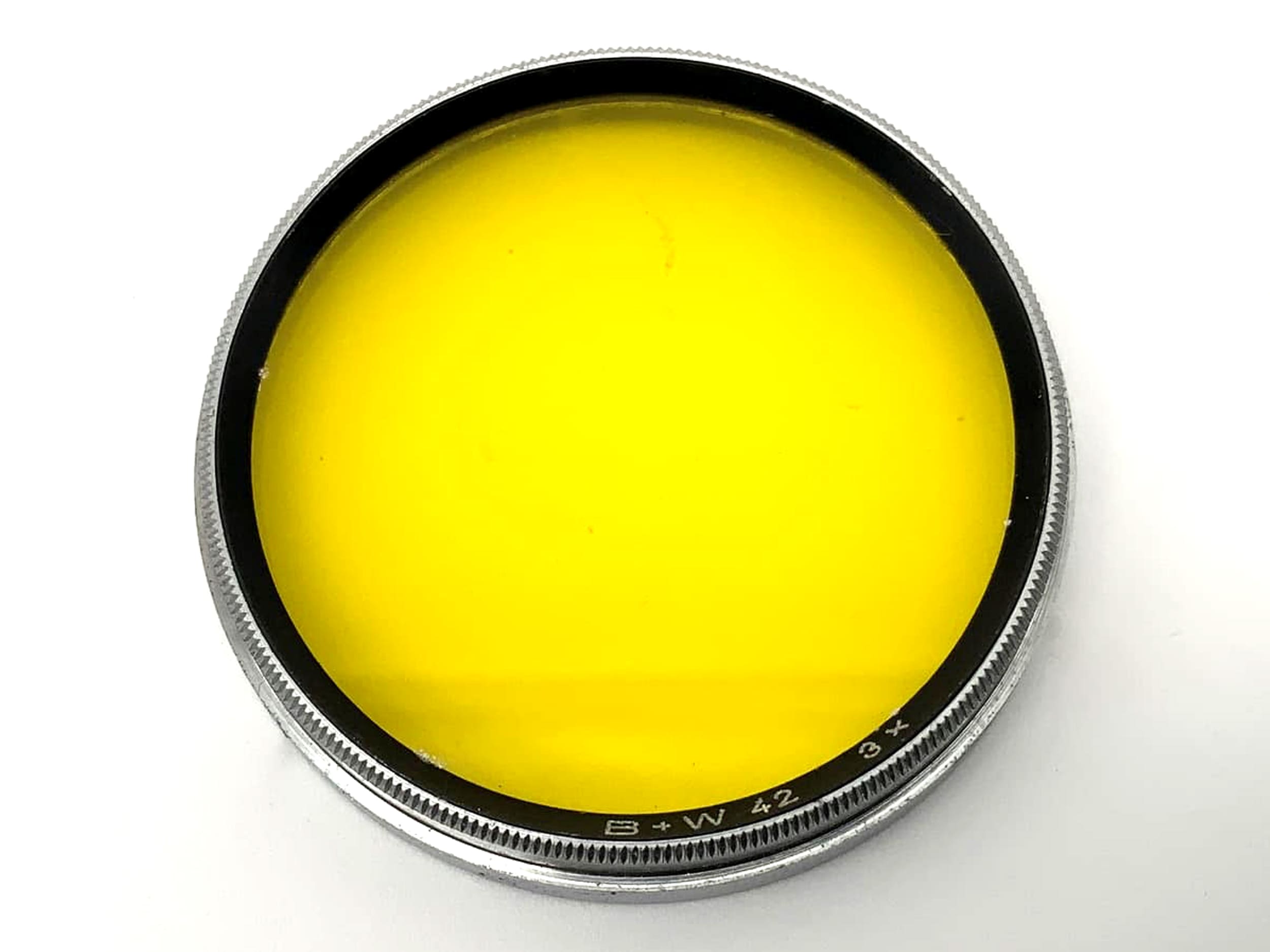Filtre couleur B+W 42 mm jaune, 3 filtres jaunes à clipser