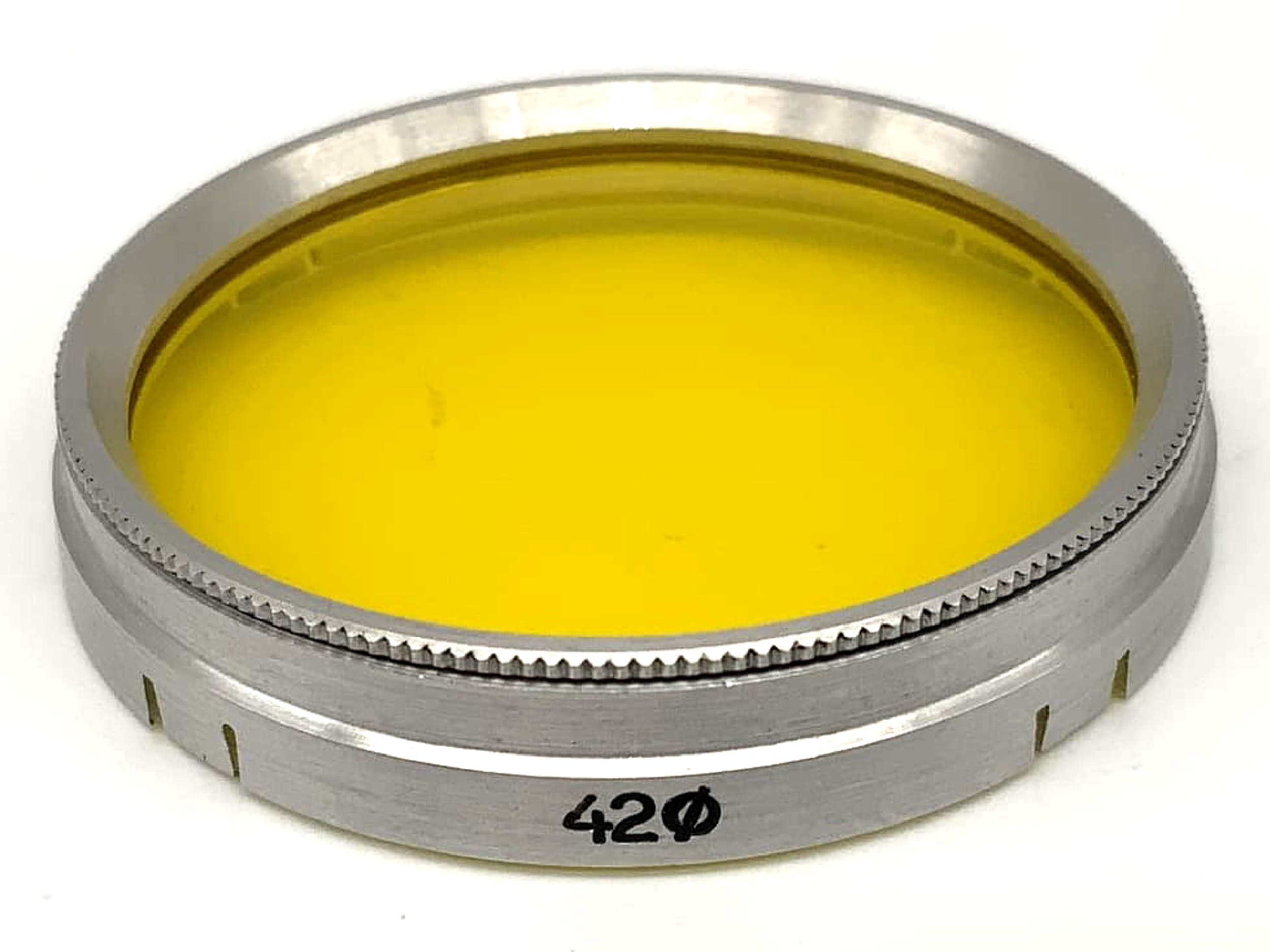 Filtre de couleur VEB 42 mm jaune, filtre à clipser