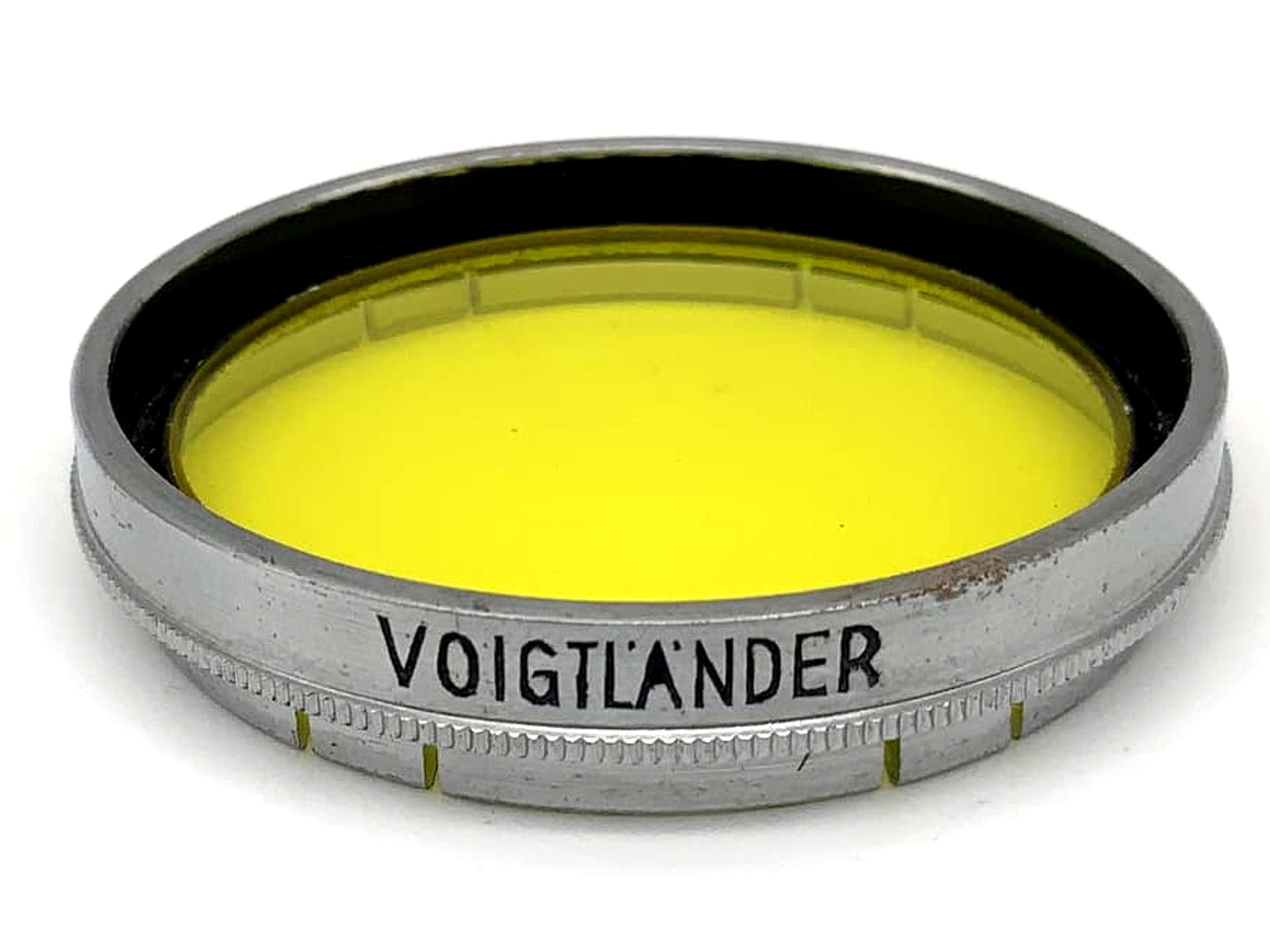 Voigtländer Filtre de couleur jaune 37 mm 302/37 Filtre à enfiler