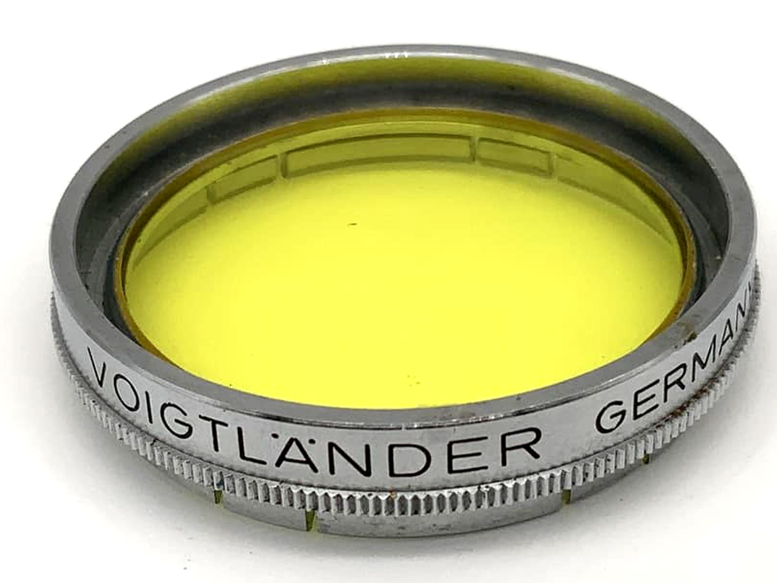 Filtre de couleur Voigtländer 32 mm jaune 301/32 AR G 1,5x LW -0,5 à enfiler