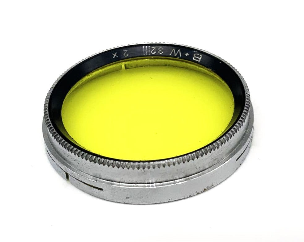 Filtre couleur B+W 32 mm, 2 filtres jaunes, filtre à clipser