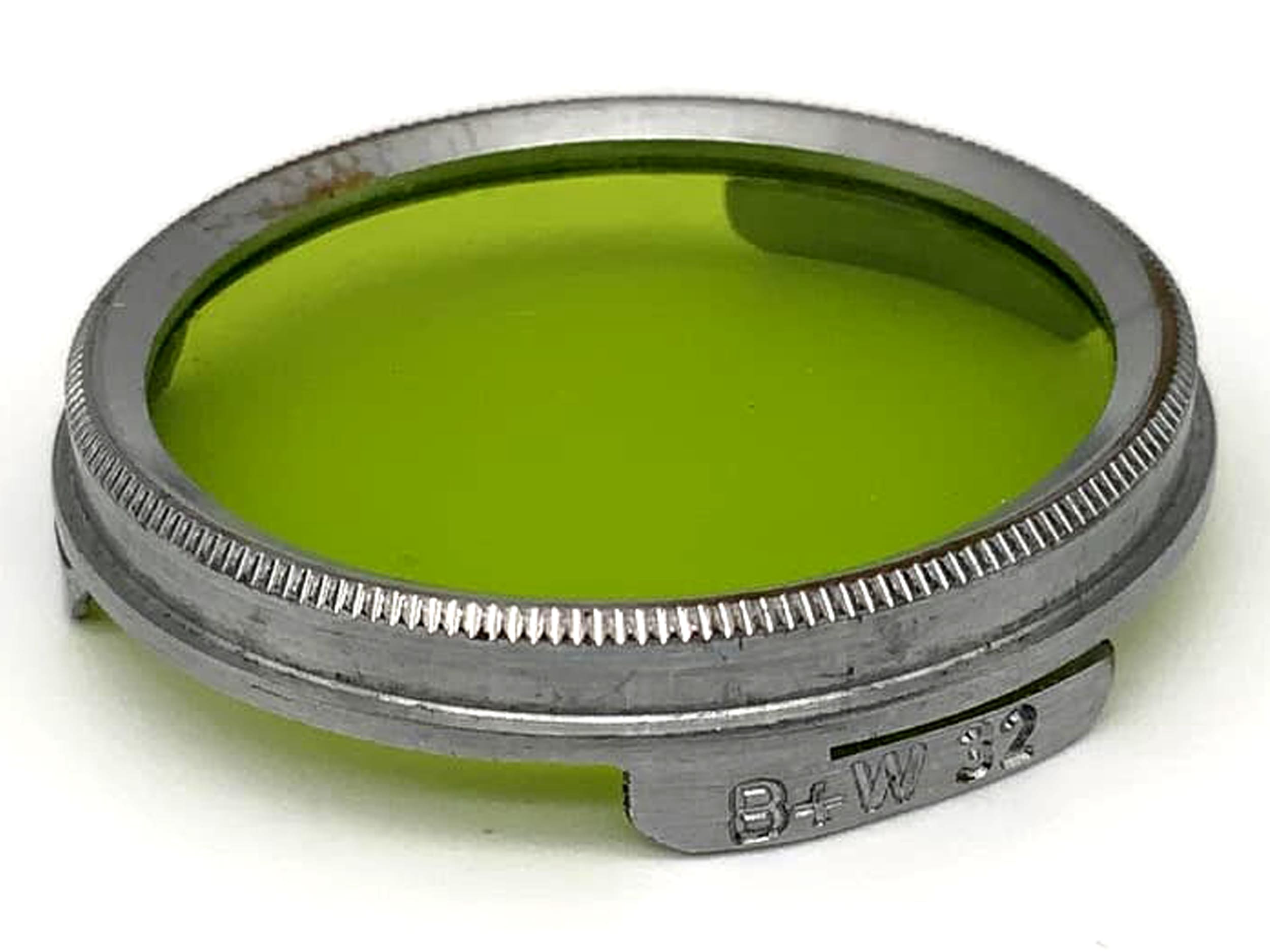 Filtre de couleur vert B+W 32 mm à enfiler
