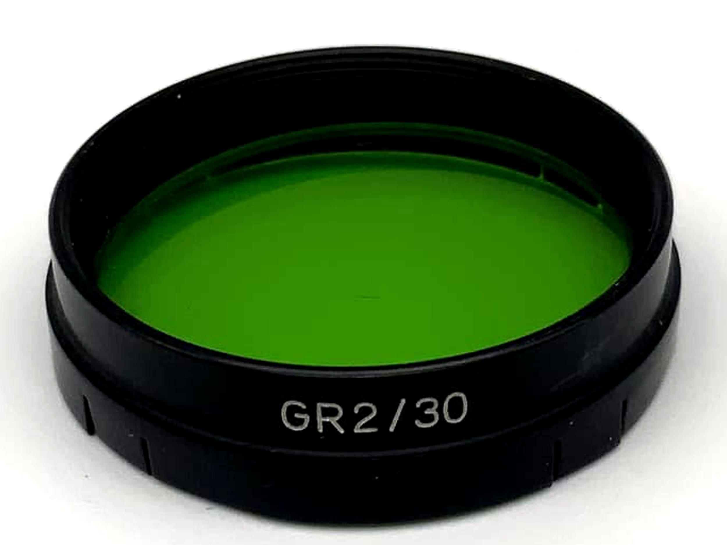 Filtre de couleur verte Carl Zeiss 30 mm GR2/30, filtre à enfiler
