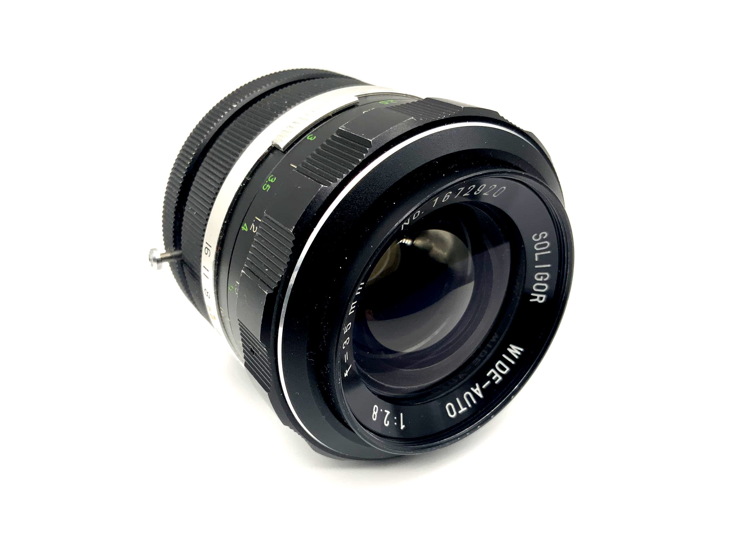 Objectif Soligor 35 mm 1:2.8 grand angle automatique (Canon FD)