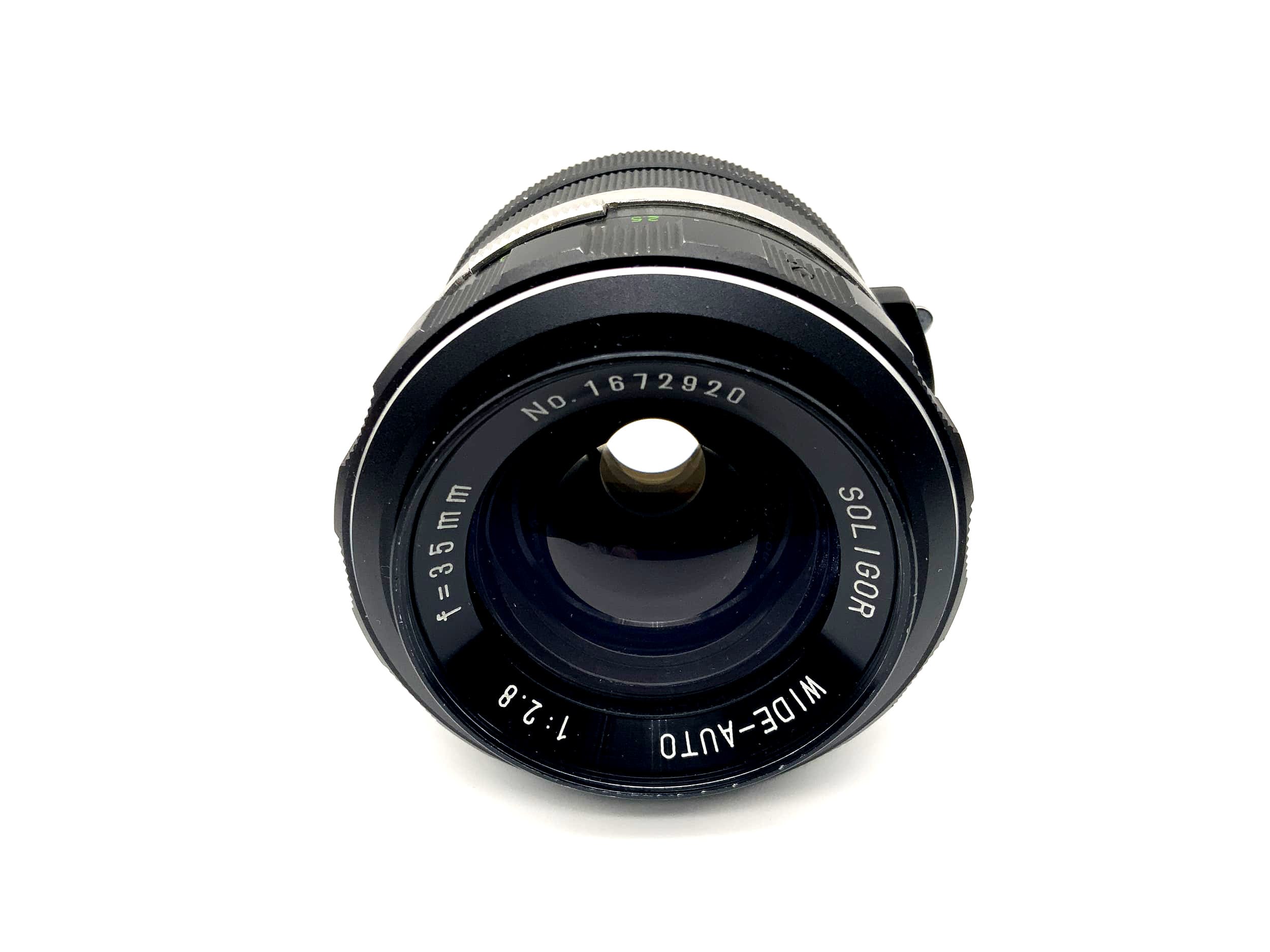 Objectif Soligor 35 mm 1:2.8 grand angle automatique (Canon FD)