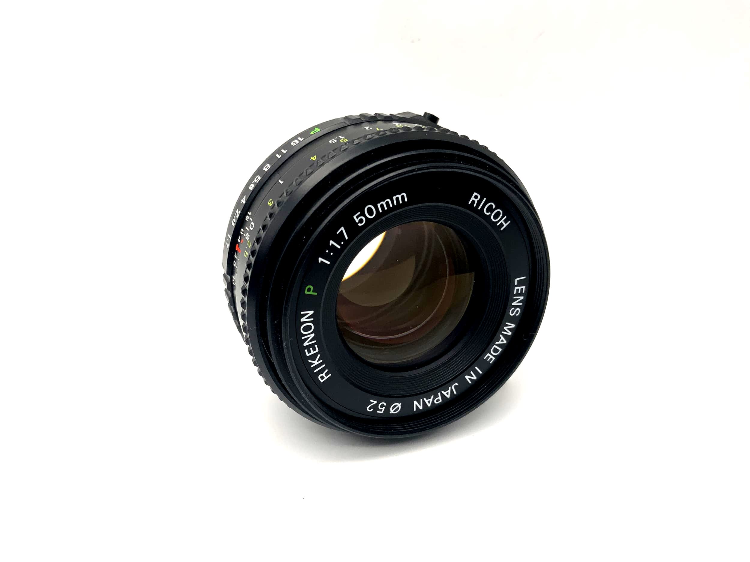 Objectif Ricoh 50 mm 1:1.7 Rikenon P (objectif pour appareil photo Pentax K)