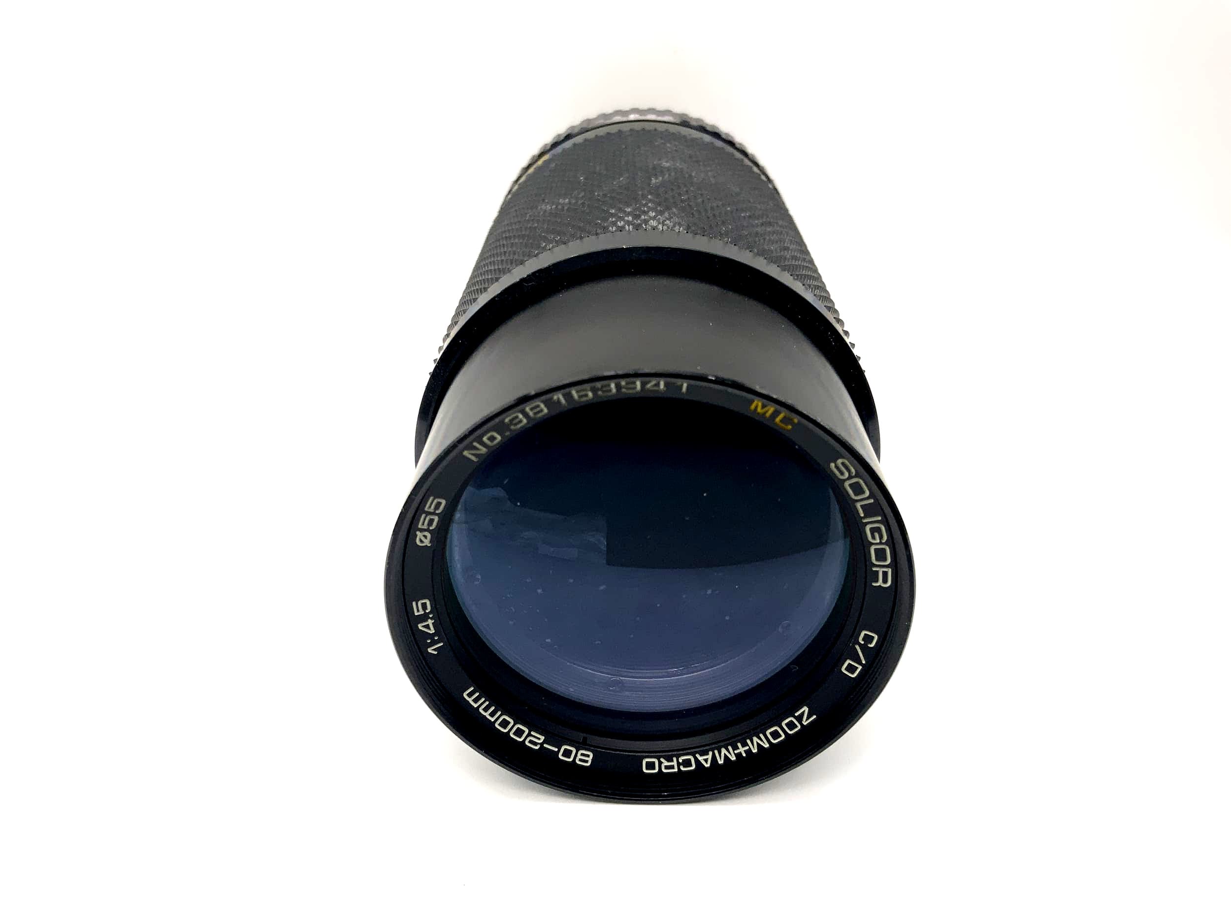 Objectif Soligor 80-200mm 1:4.5 C/D Zoom+Macro MC pour appareil photo (Rollei QBM)