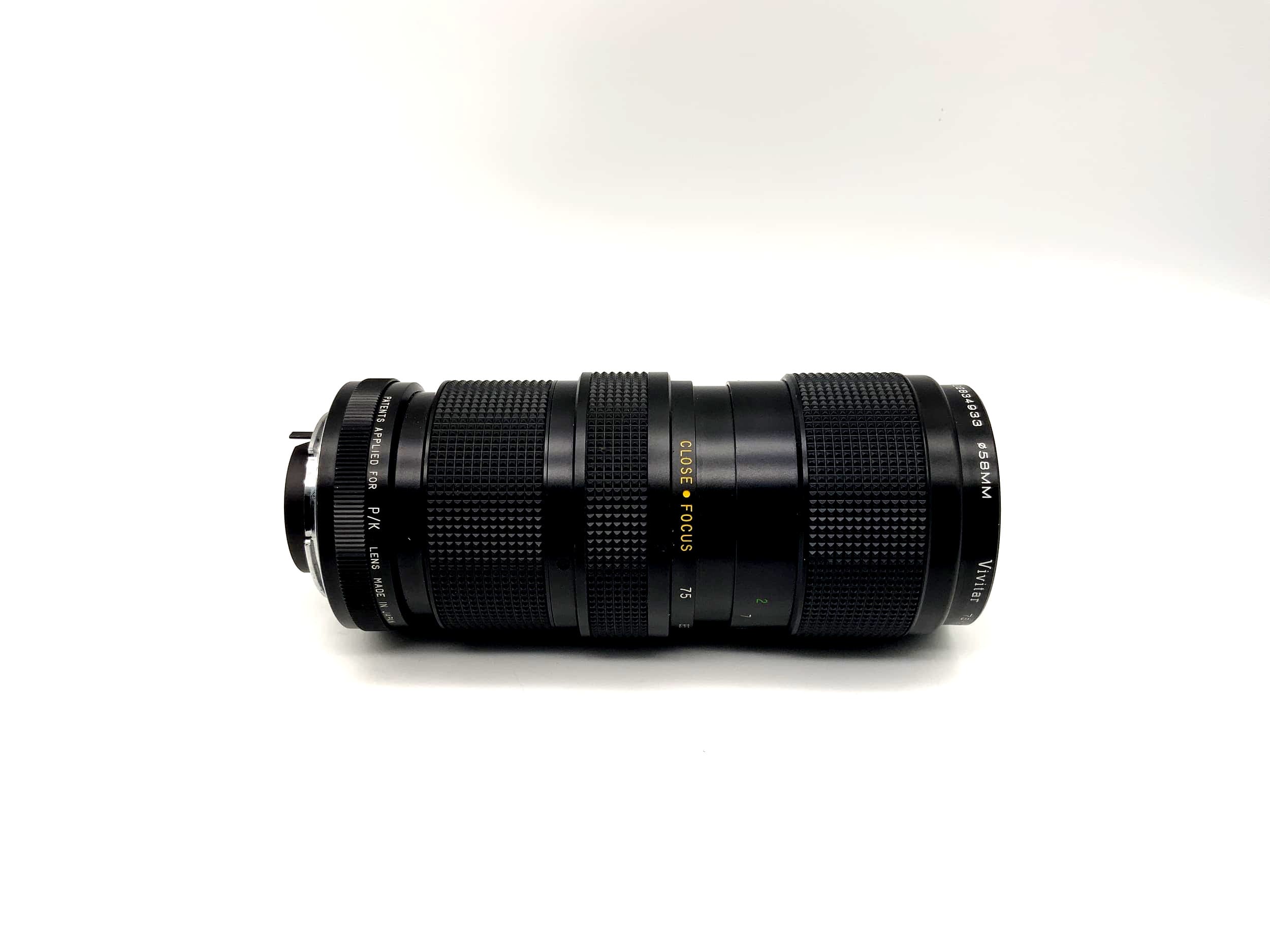 Vivitar 75-205mm 1:3.8 Lens Close Focusing Auto Zoom Camera Lens (Pentax K)