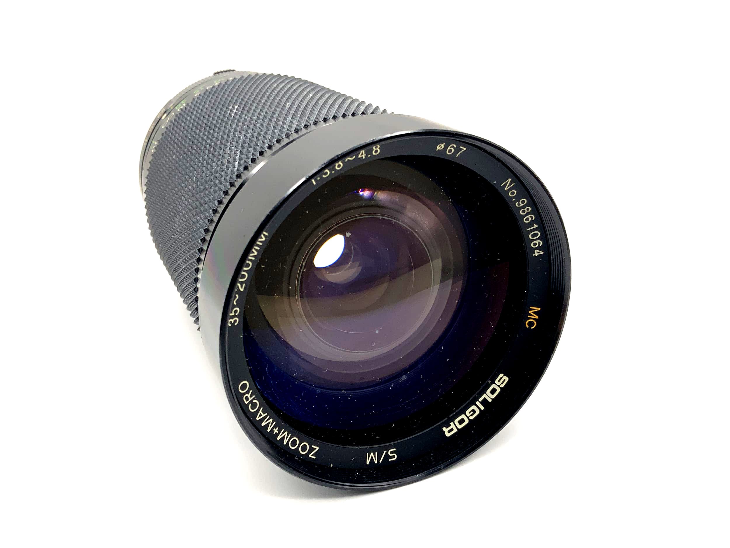 Soligor 35-200mm 1:3.8-4.8 Lens Zoom+Macro S/M MC Camera Lens (Olympus OM)